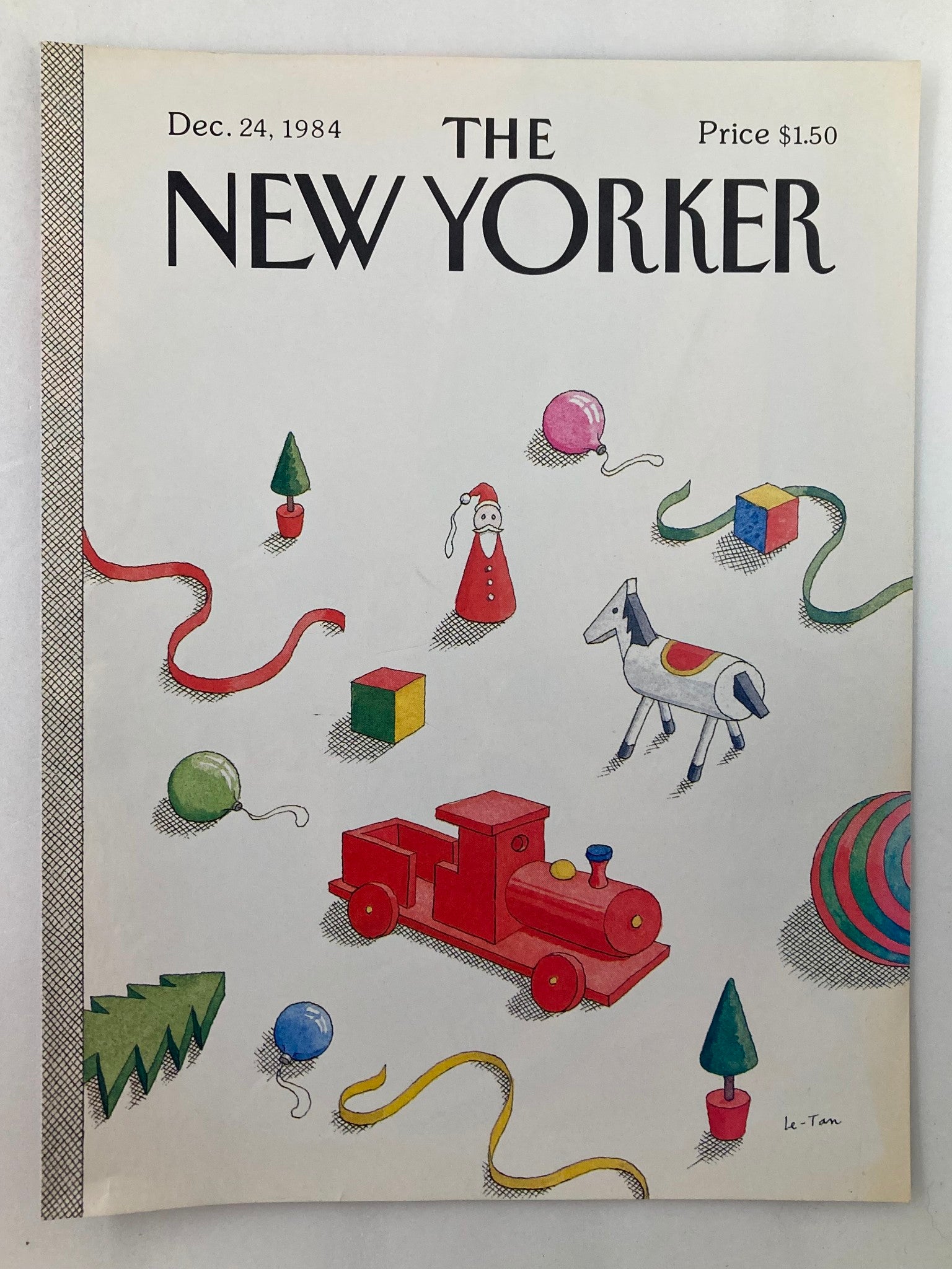 COVER ONLY The New Yorker December 24 1984 Toys by Pierre LeTan No Label