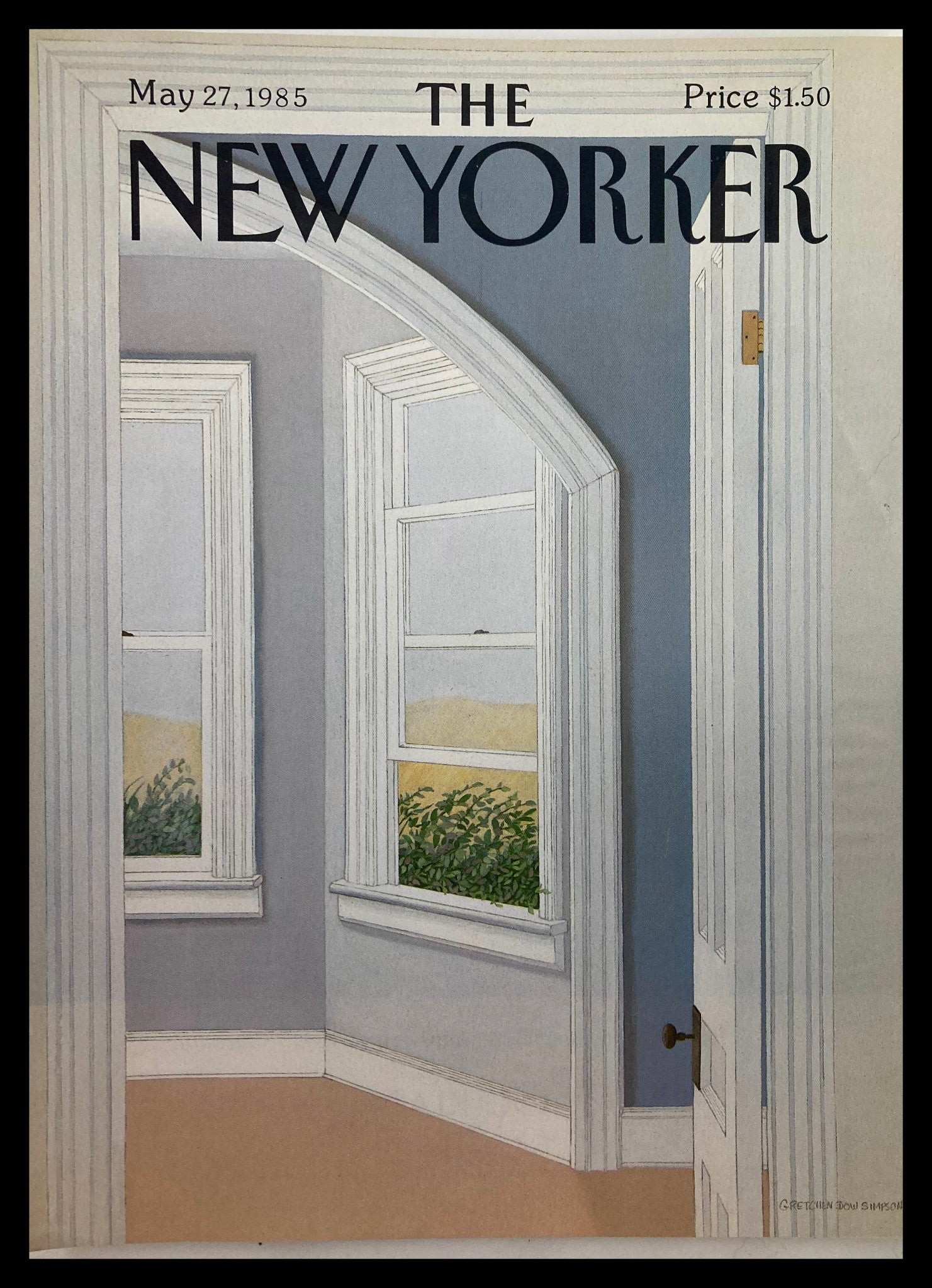 COVER ONLY The New Yorker May 27 1985 Empty Space by Gretchen Simpson No Label