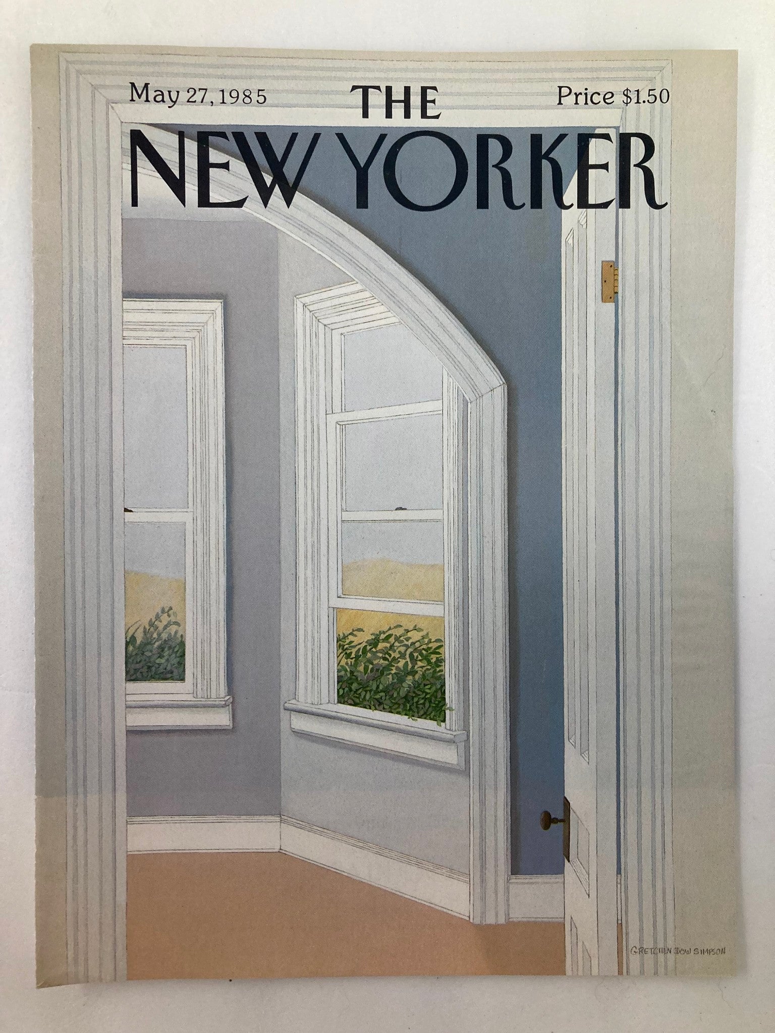 COVER ONLY The New Yorker May 27 1985 Empty Space by Gretchen Simpson No Label