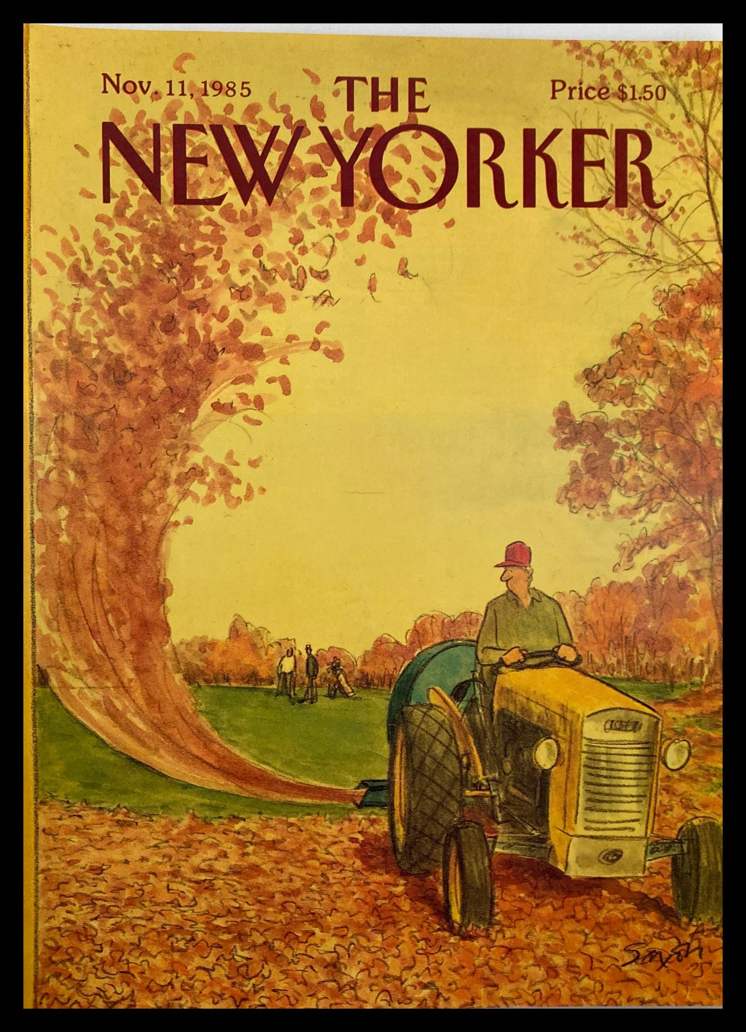 COVER ONLY The New Yorker November 11 1985 Fly Away by Charles Saxon No Label