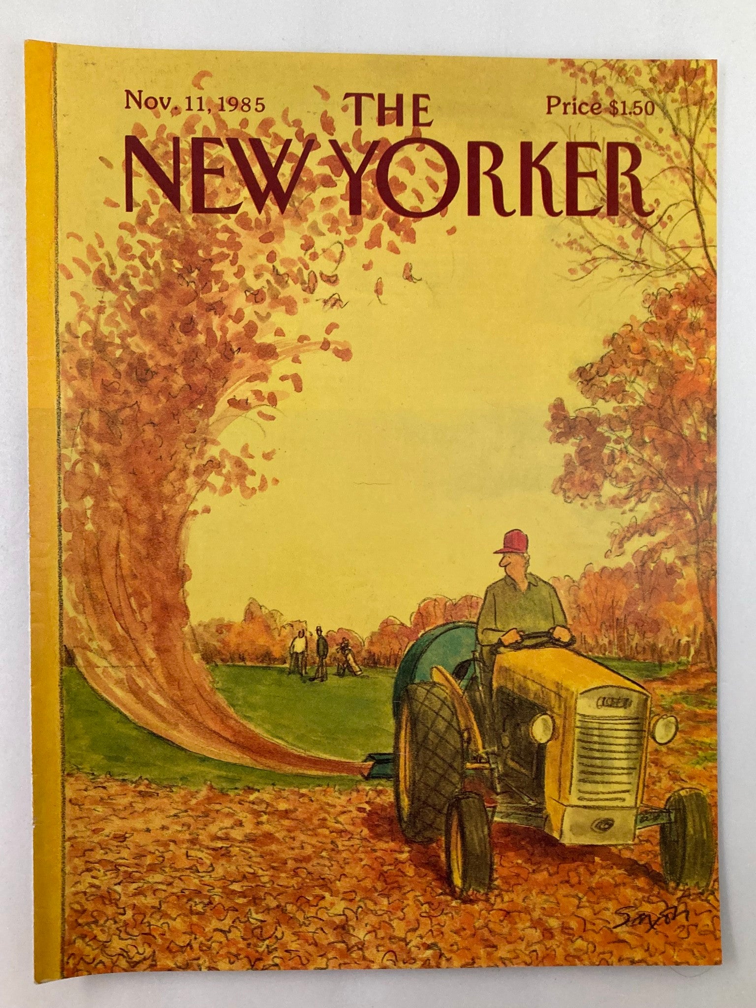 COVER ONLY The New Yorker November 11 1985 Fly Away by Charles Saxon No Label