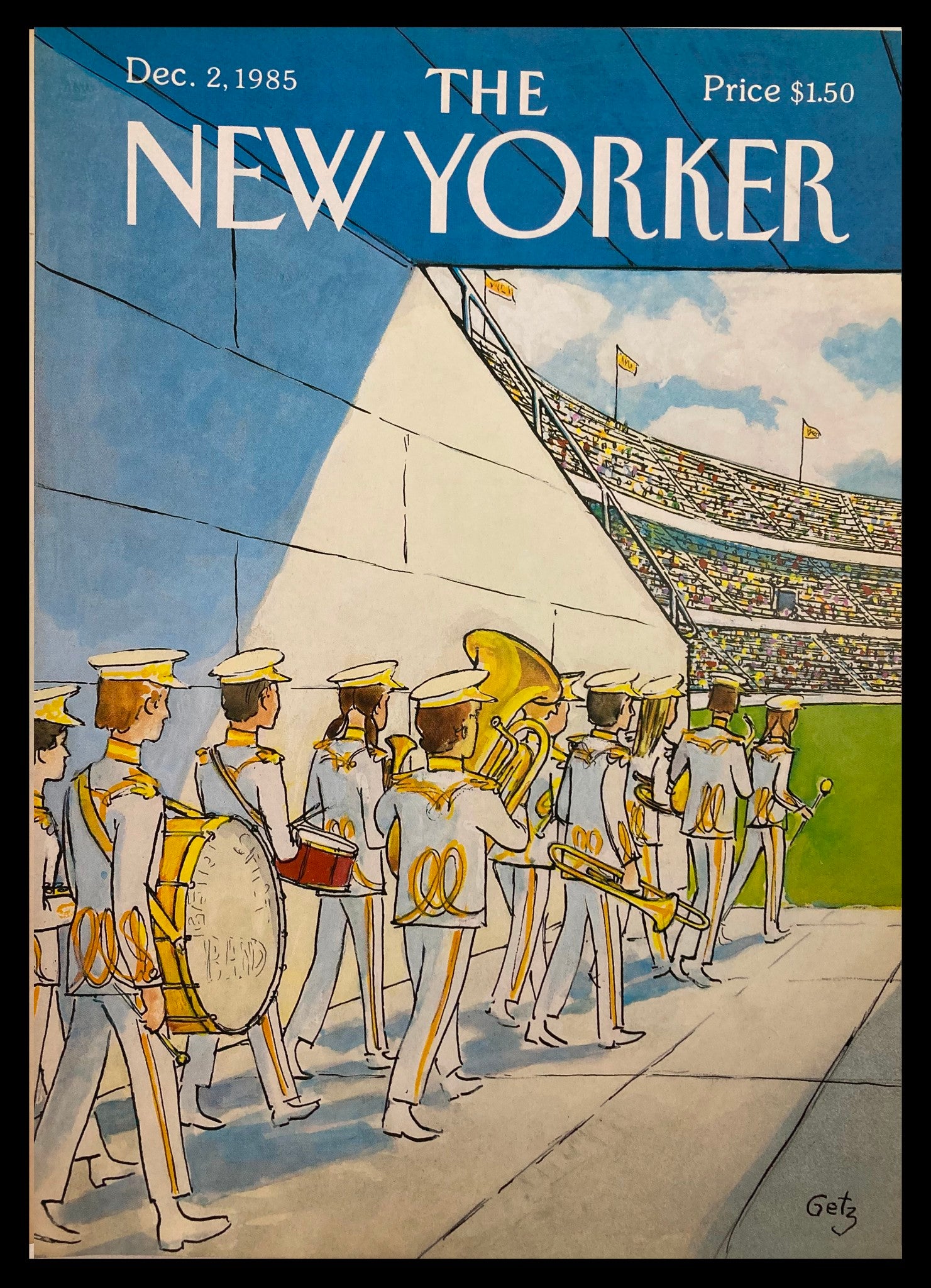 COVER ONLY The New Yorker December 2 1985 The Band by Arthur Getz No Label