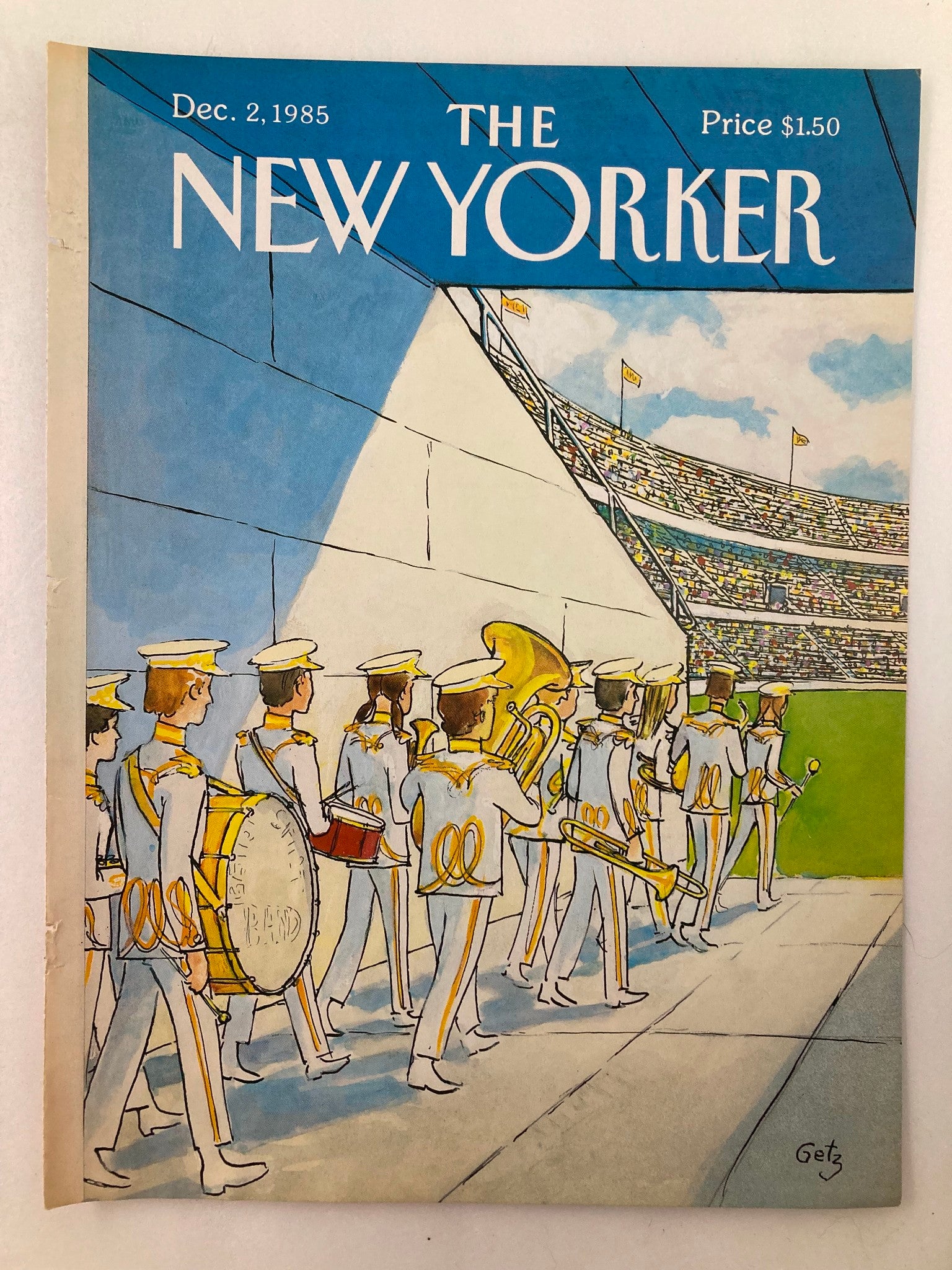 COVER ONLY The New Yorker December 2 1985 The Band by Arthur Getz No Label