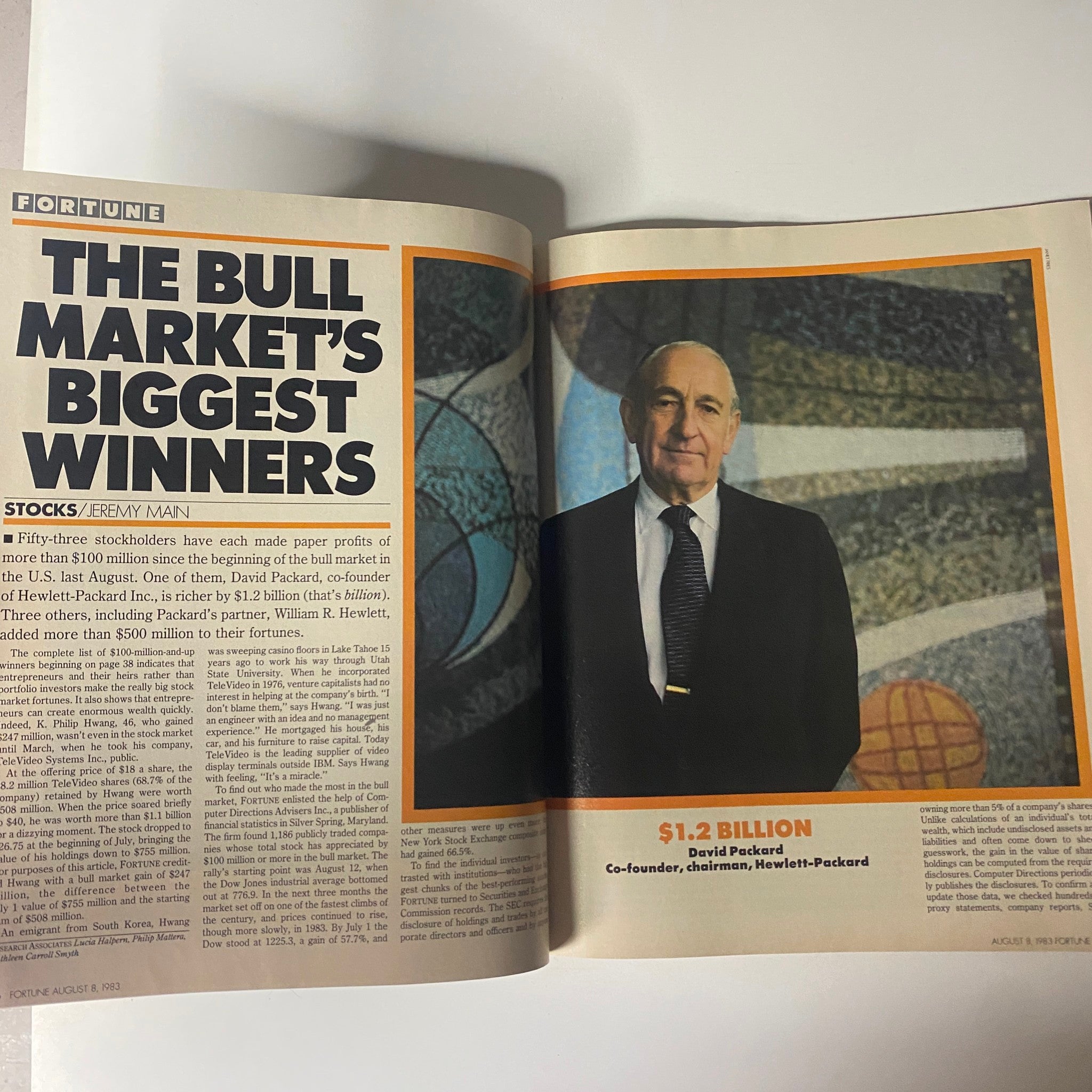Fortune Magazine August 8, 1983 The Bull Market's Biggest Winners