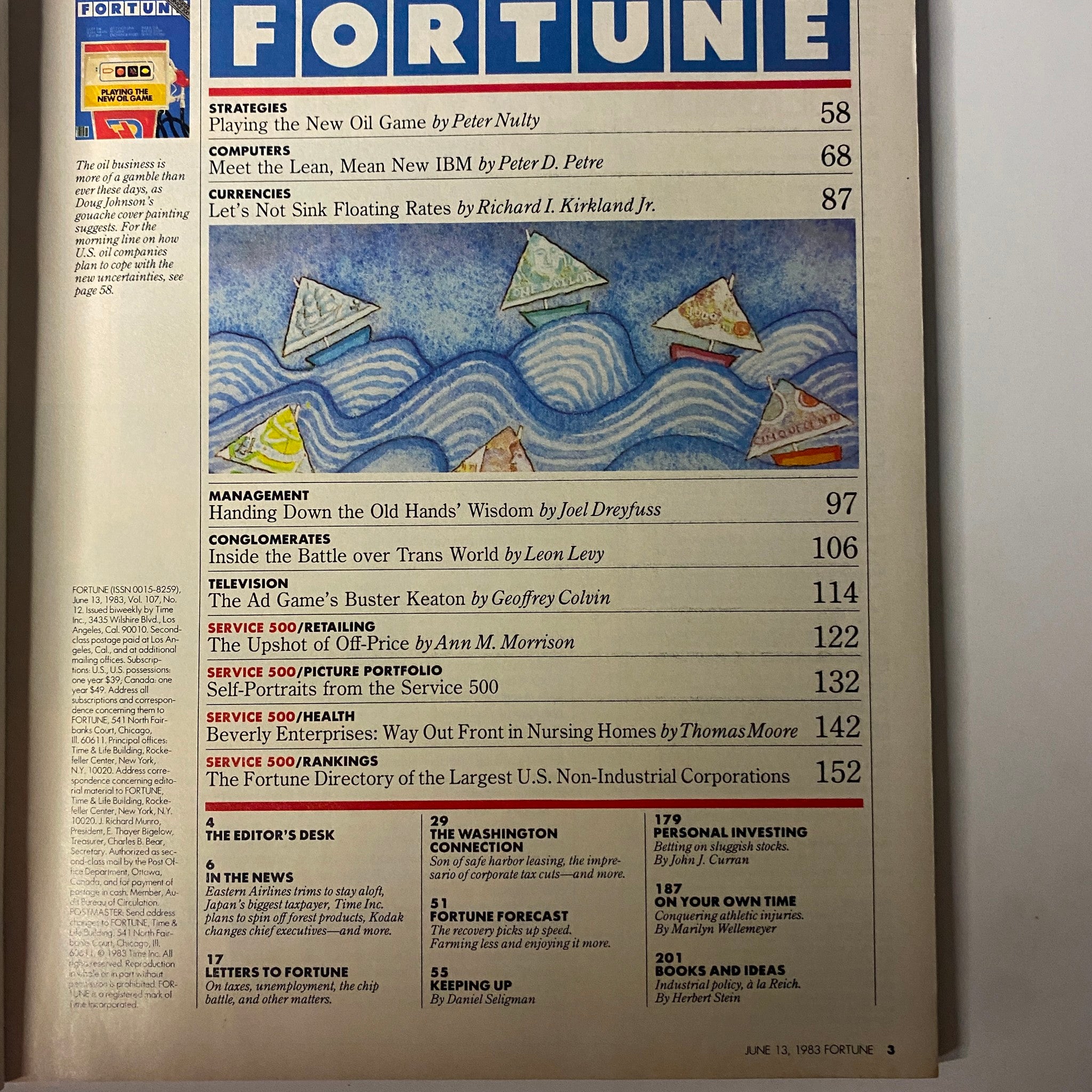 Fortune Magazine June 13, 1983 Playing The New Oil Game
