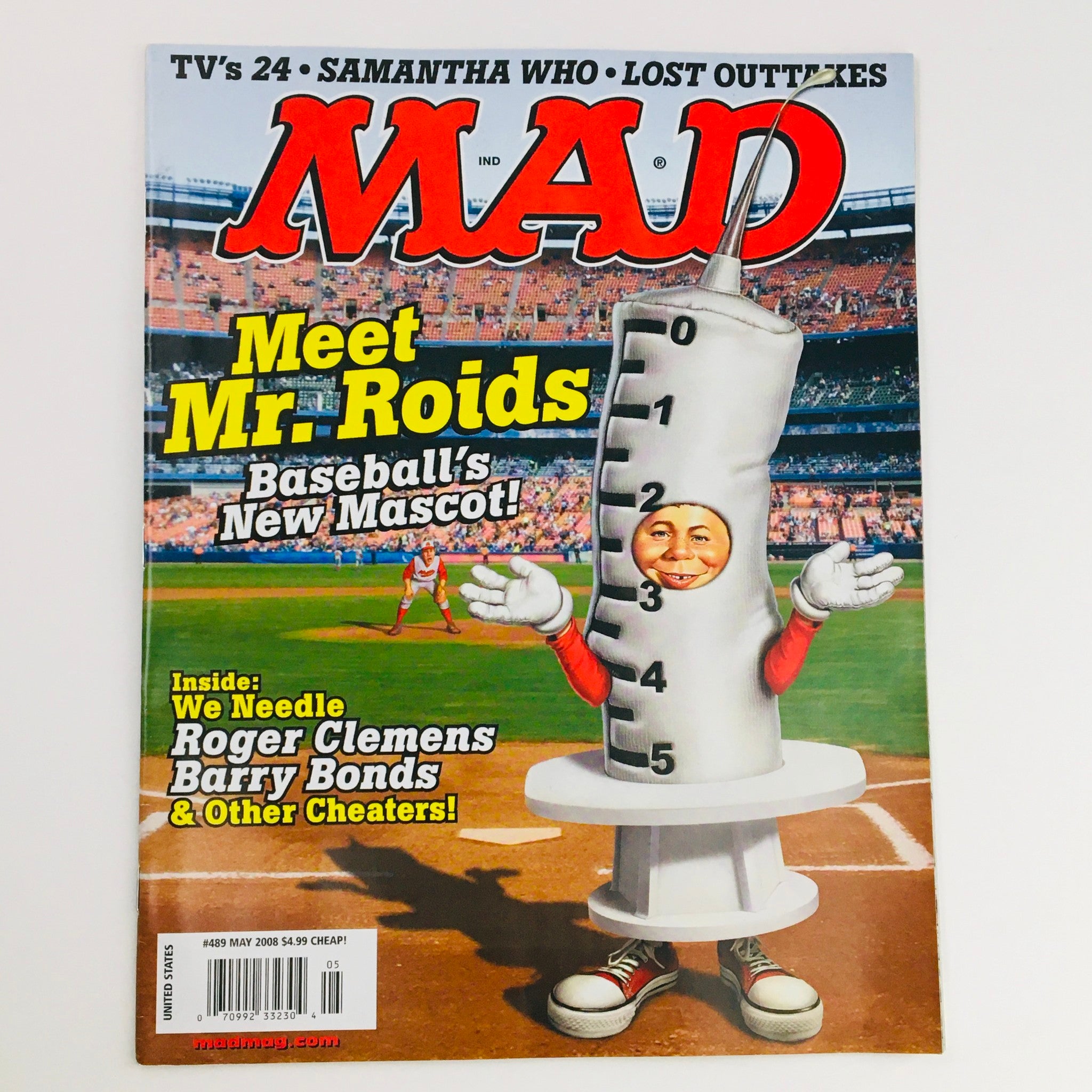 Mad Magazine May 2008 No. 489 Meet Mr. Roids Very Fine VF 8.0