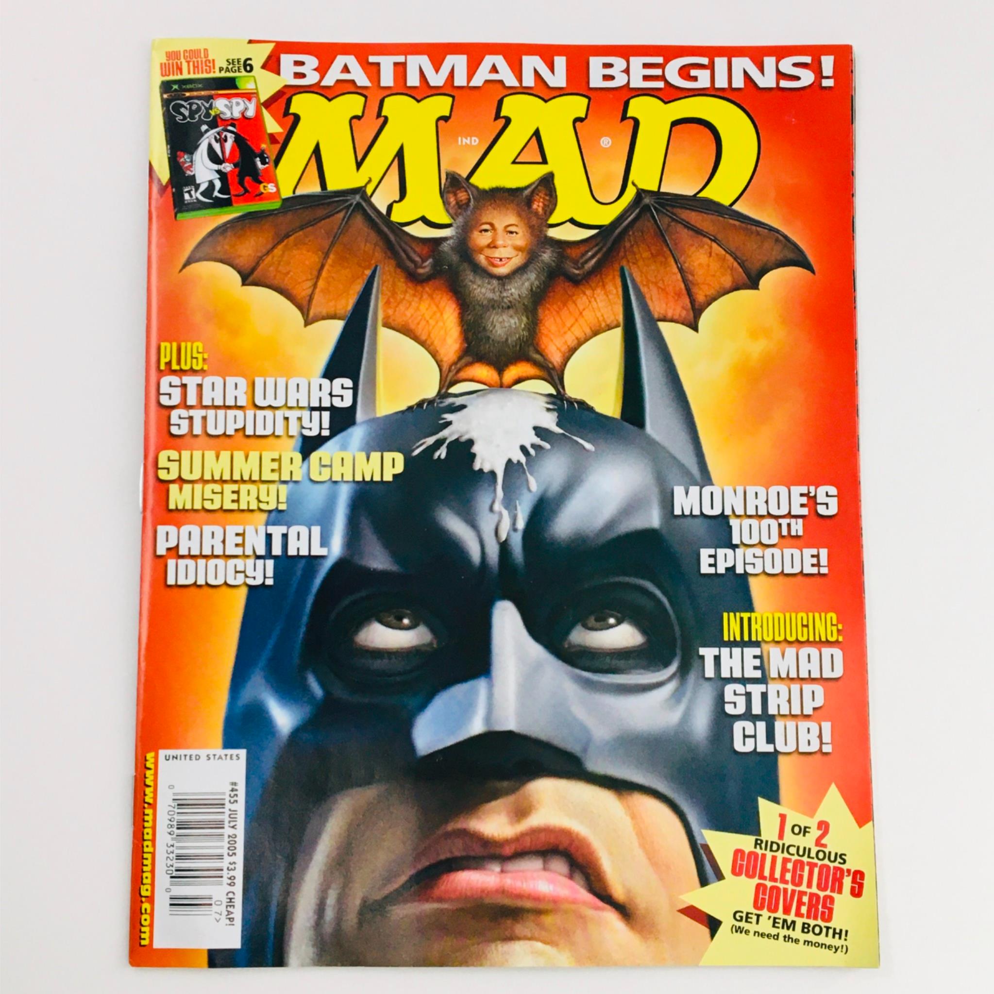 Mad Magazine July 2005 No. 455 Batman Begins! Very Fine VF 8.0