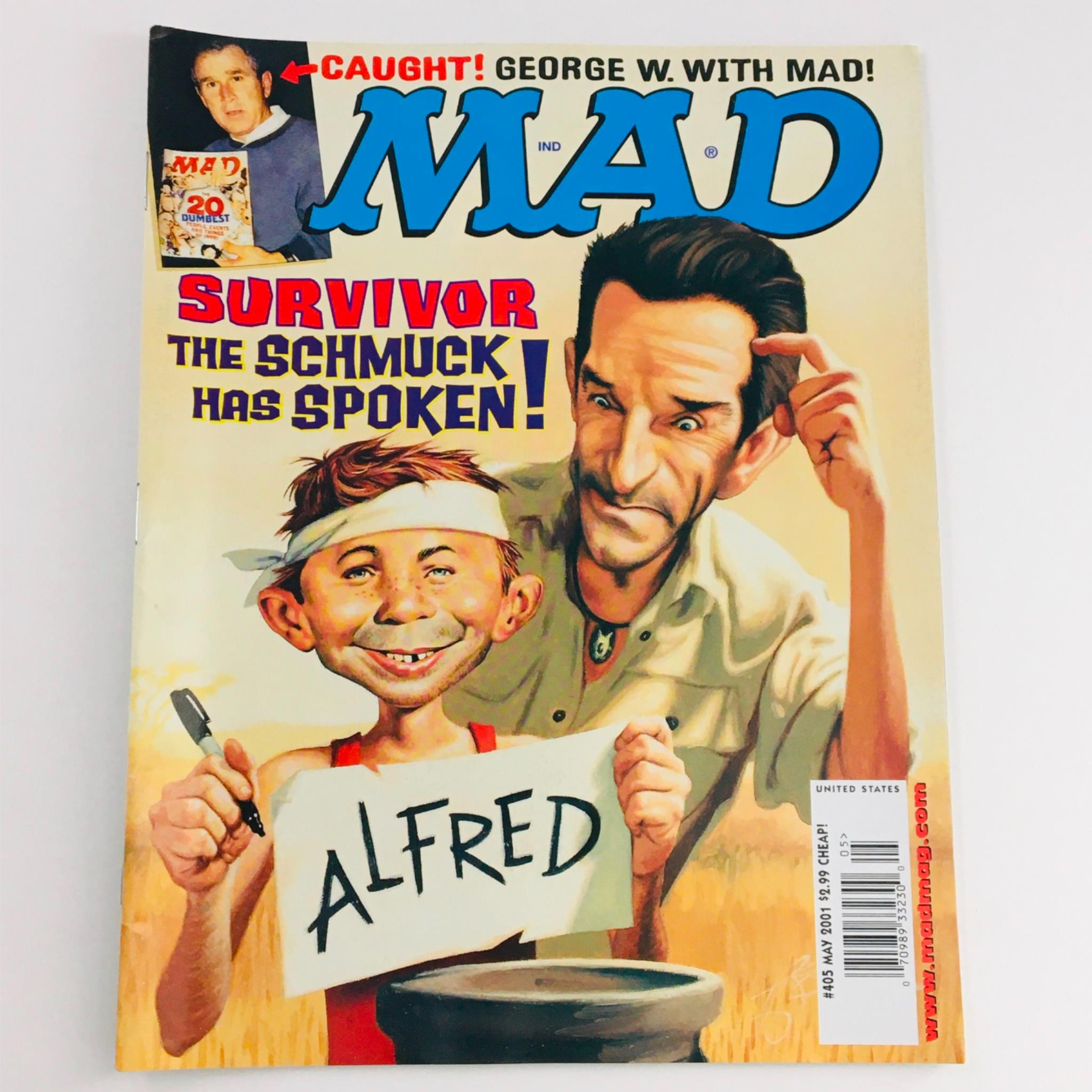 Mad Magazine May 2001 No. 405 Survivor The Schmuck Has Spoken Fine FN 6.0