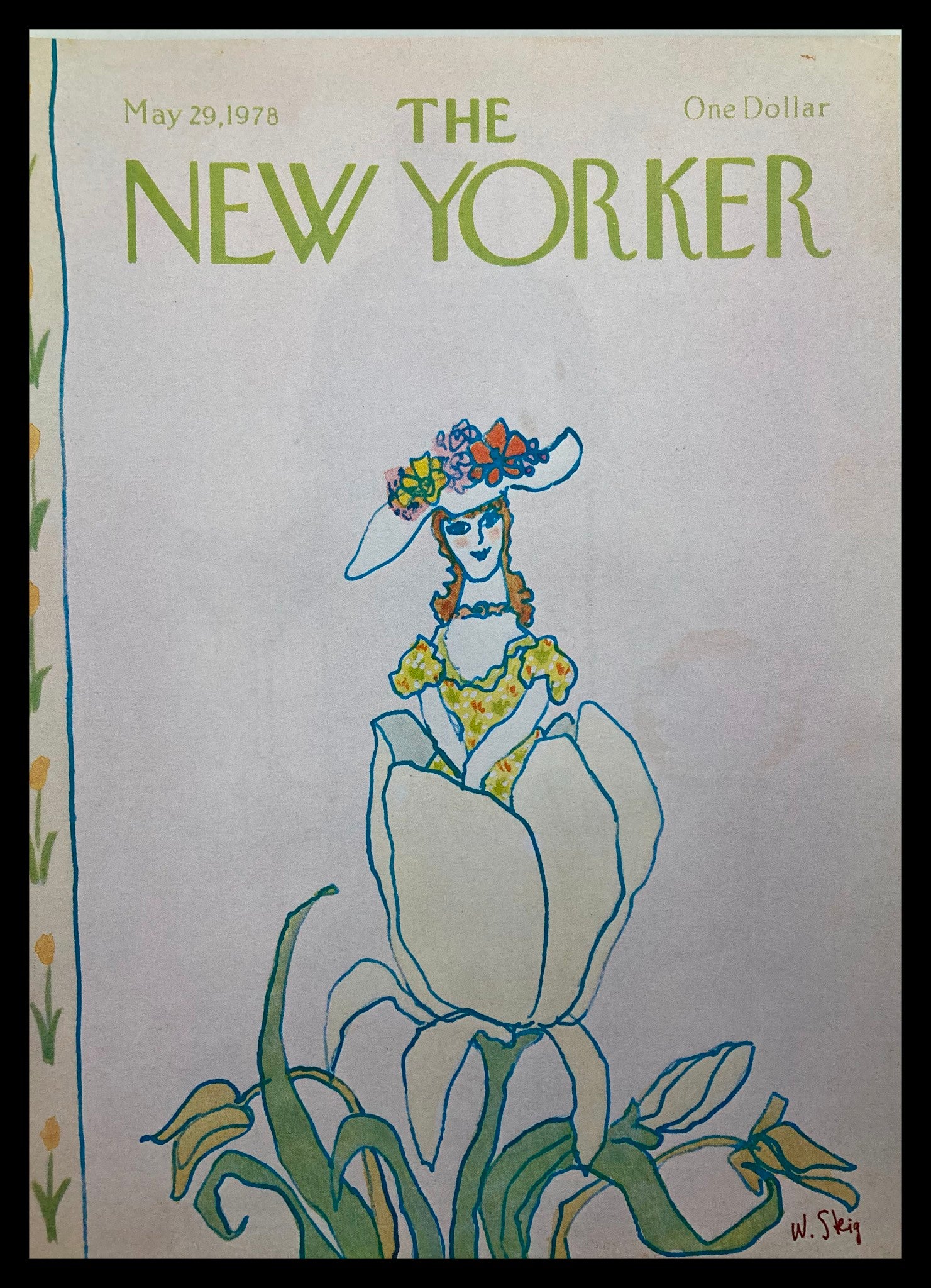 COVER ONLY The New Yorker May 29 1978 Flower Girl by William Steig No Label