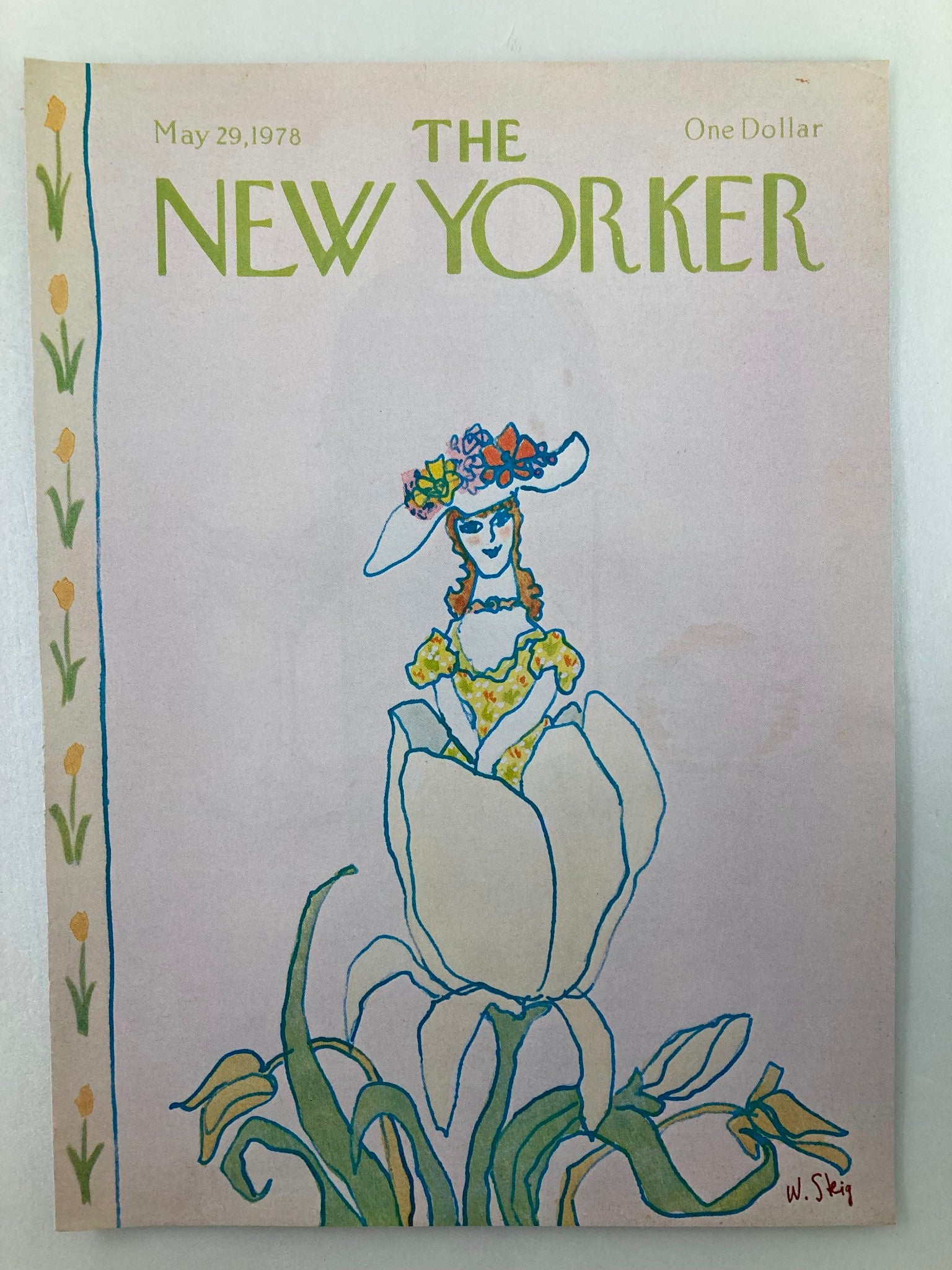 COVER ONLY The New Yorker May 29 1978 Flower Girl by William Steig No Label