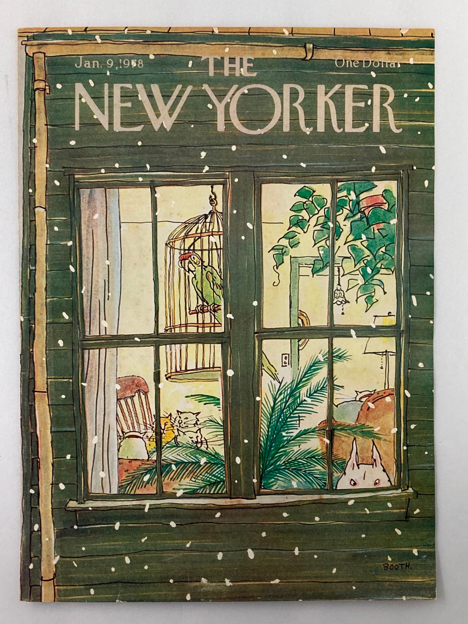 COVER ONLY The New Yorker January 9 1978 Pets Alone by Charles Booth No Label