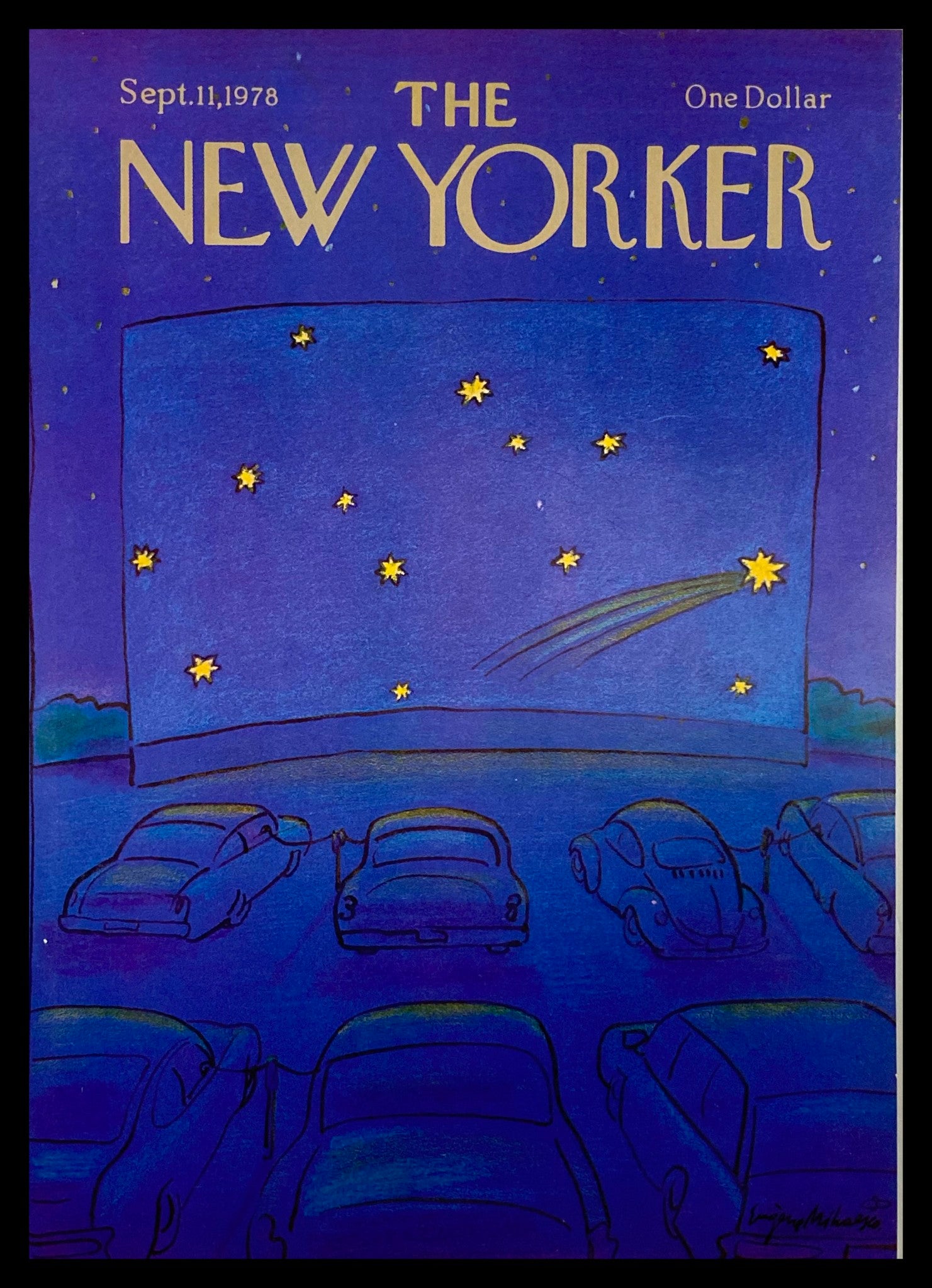 COVER ONLY The New Yorker September 11 1978 Car Park Theatre by Eugene No Label