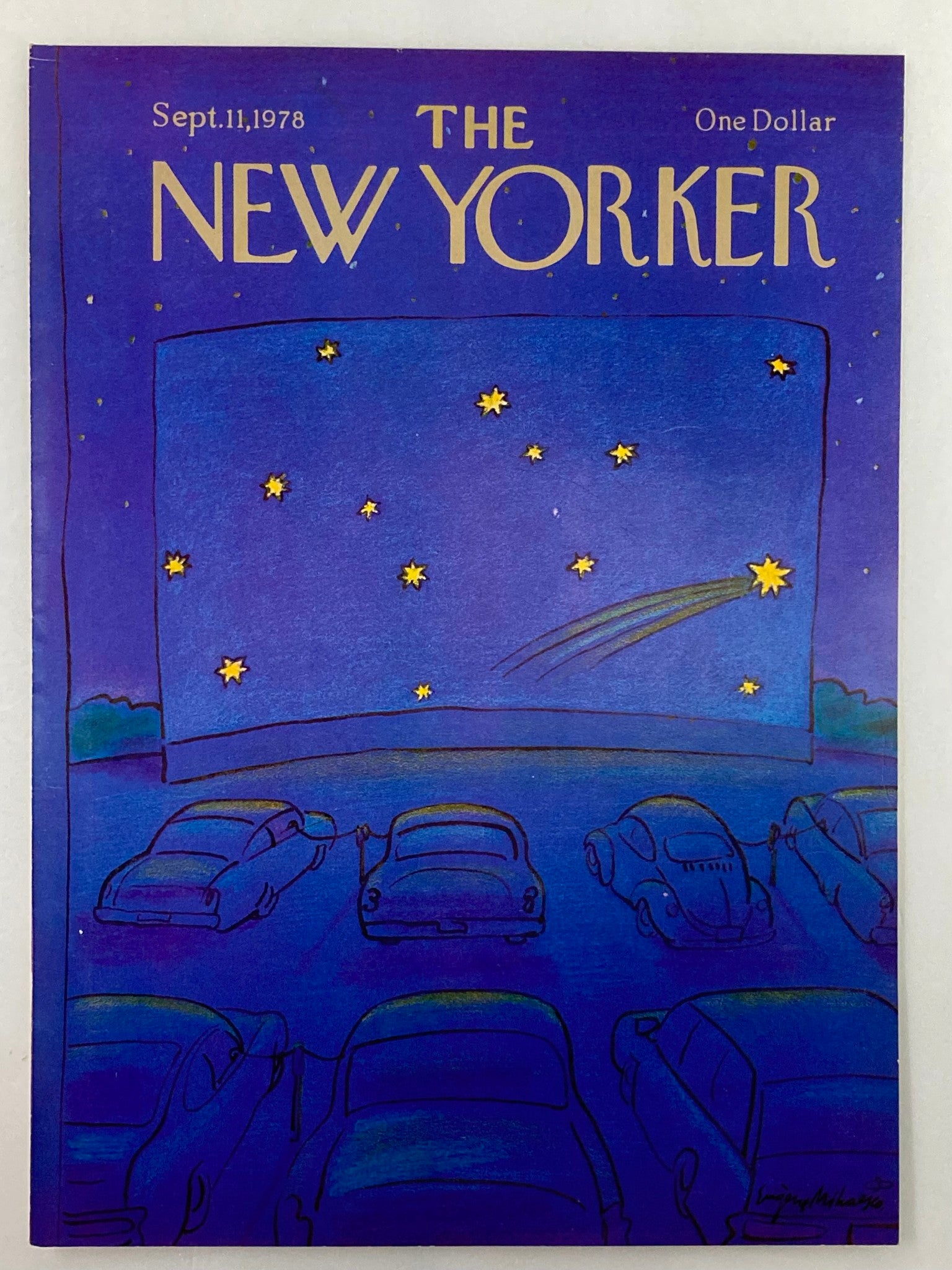 COVER ONLY The New Yorker September 11 1978 Car Park Theatre by Eugene No Label