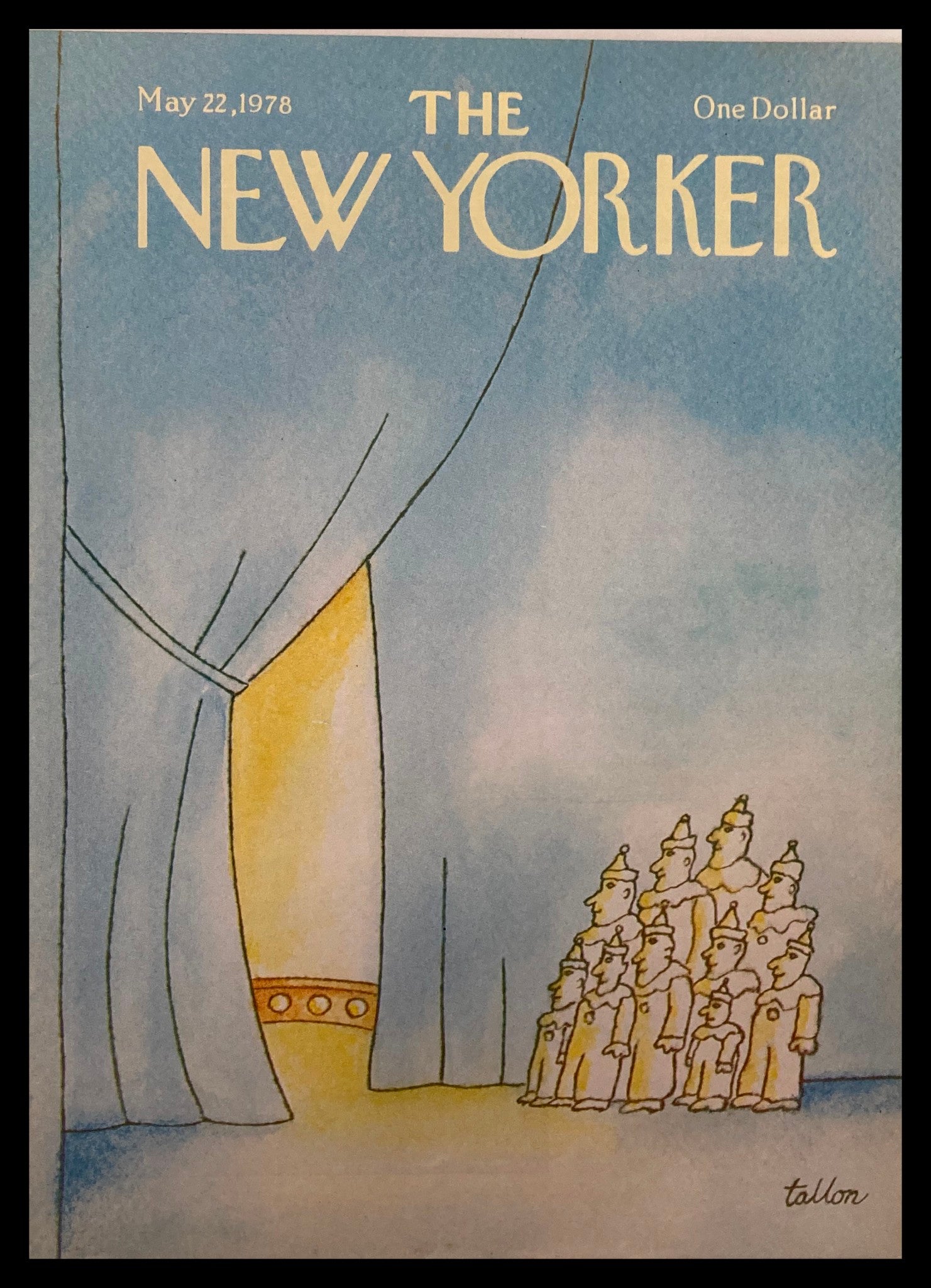 COVER ONLY The New Yorker May 22 1978 Circus Nerves by Robert Tallon No Label