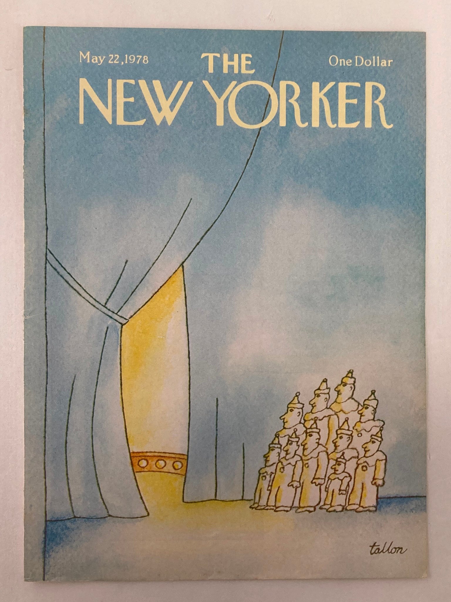 COVER ONLY The New Yorker May 22 1978 Circus Nerves by Robert Tallon No Label