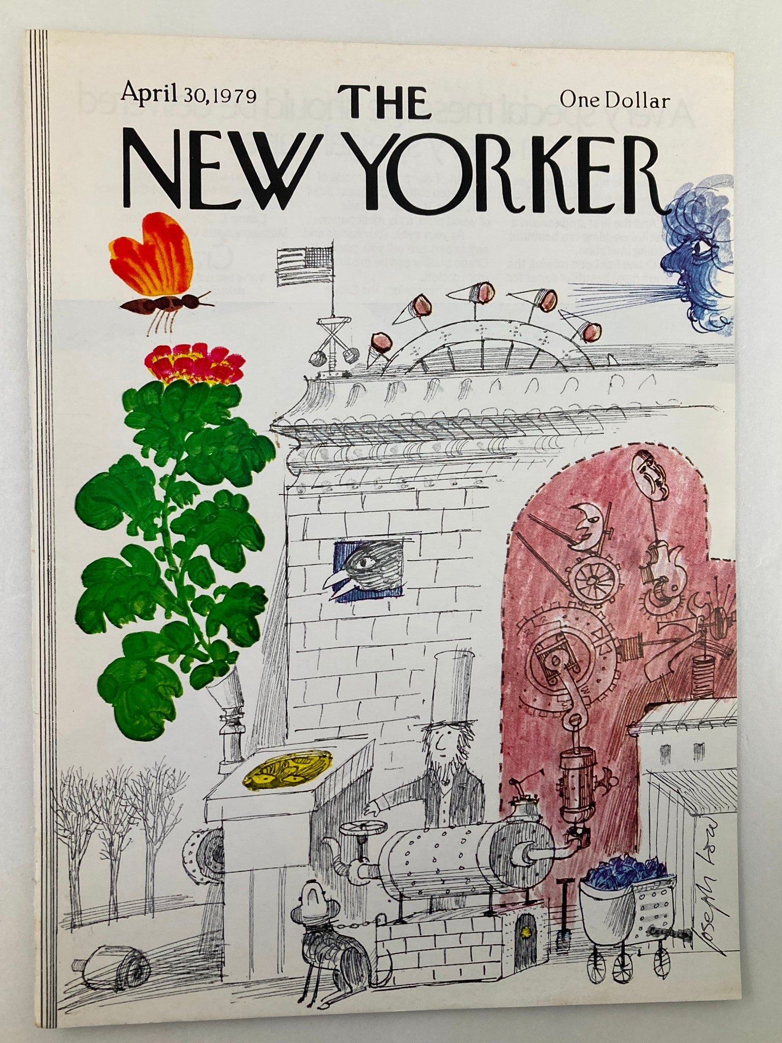 COVER ONLY The New Yorker April 30 1979 Inventions by Joseph Low No Label