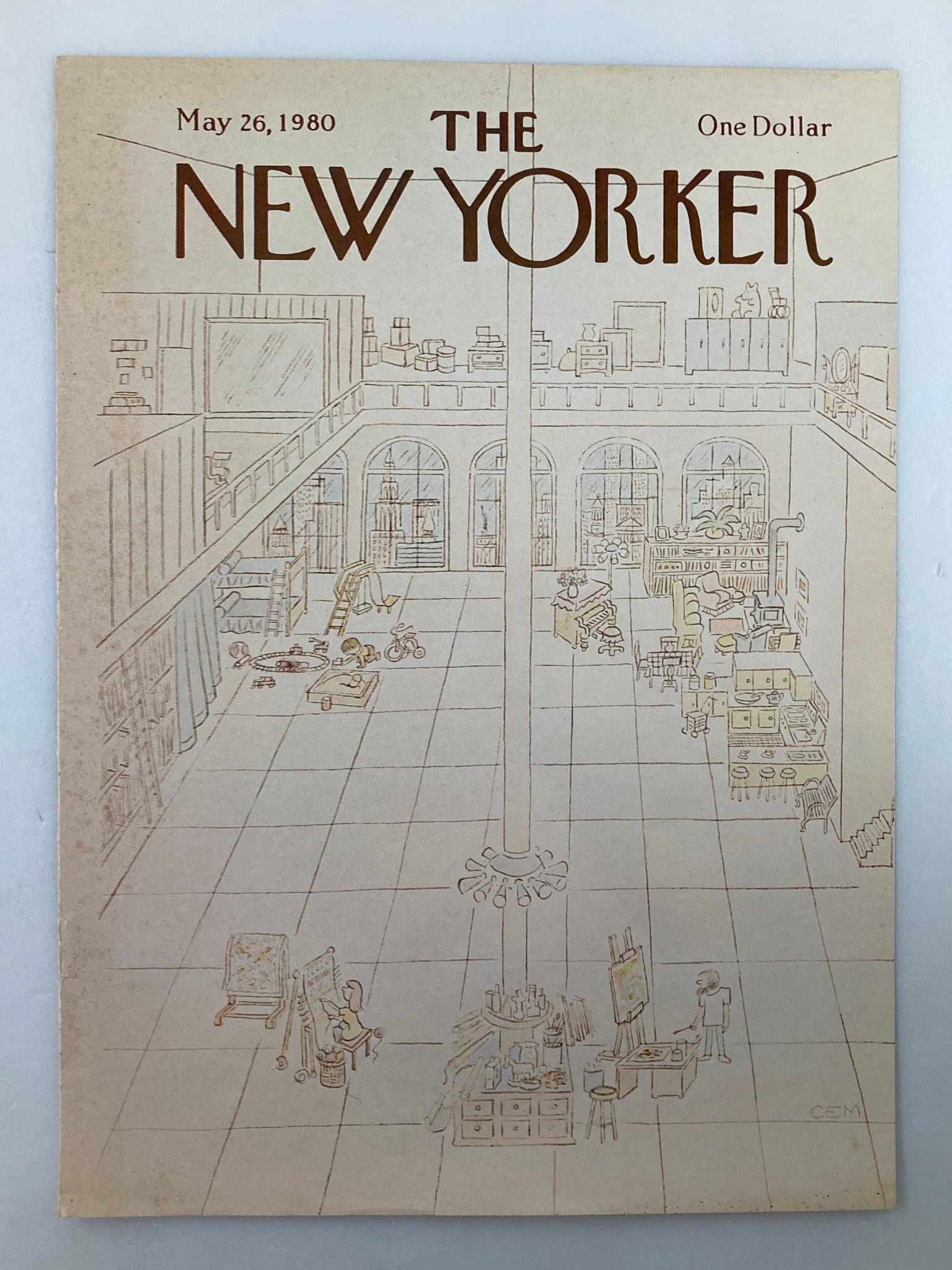 COVER ONLY The New Yorker May 26 1980 Big Home by Charles E. Martin No Label