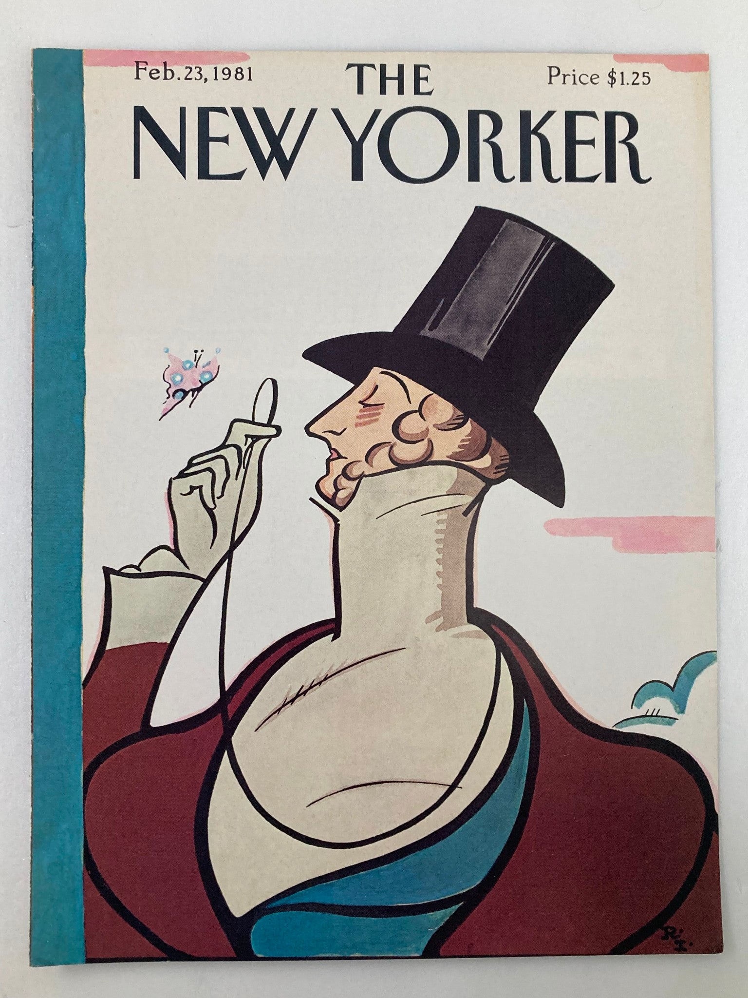 COVER ONLY The New Yorker February 23 1981 Eustace T by Rea Irvin No Label