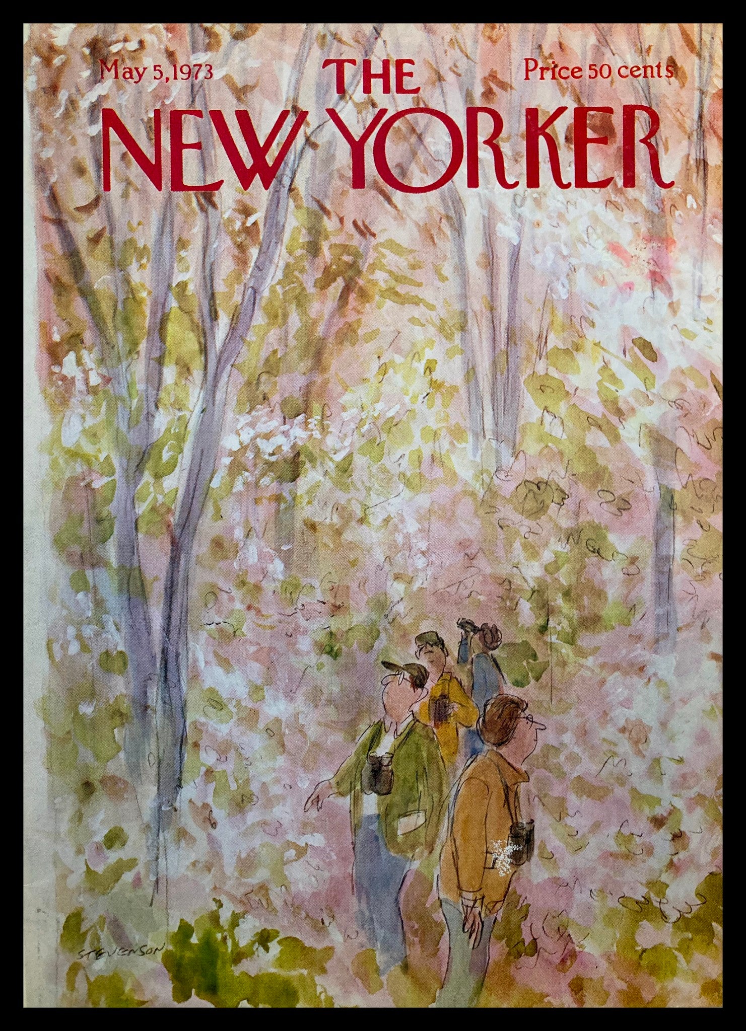 COVER ONLY The New Yorker May 5 1973 Out & About by James Stevenson No Label