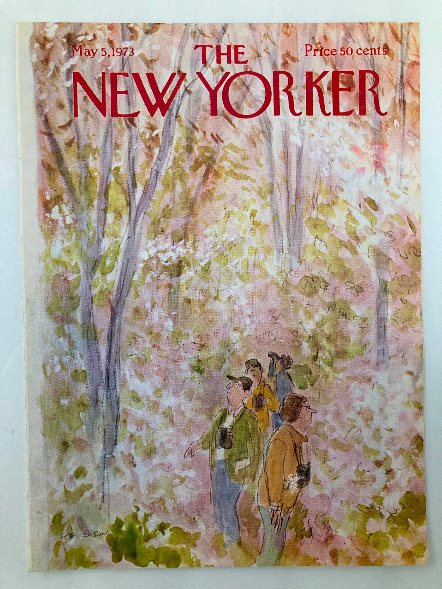 COVER ONLY The New Yorker May 5 1973 Out & About by James Stevenson No Label