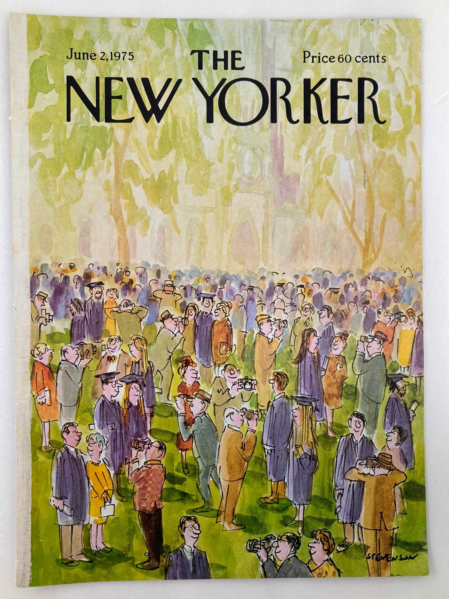 COVER ONLY The New Yorker June 2 1975 Get-Together by James Stevenson No Label