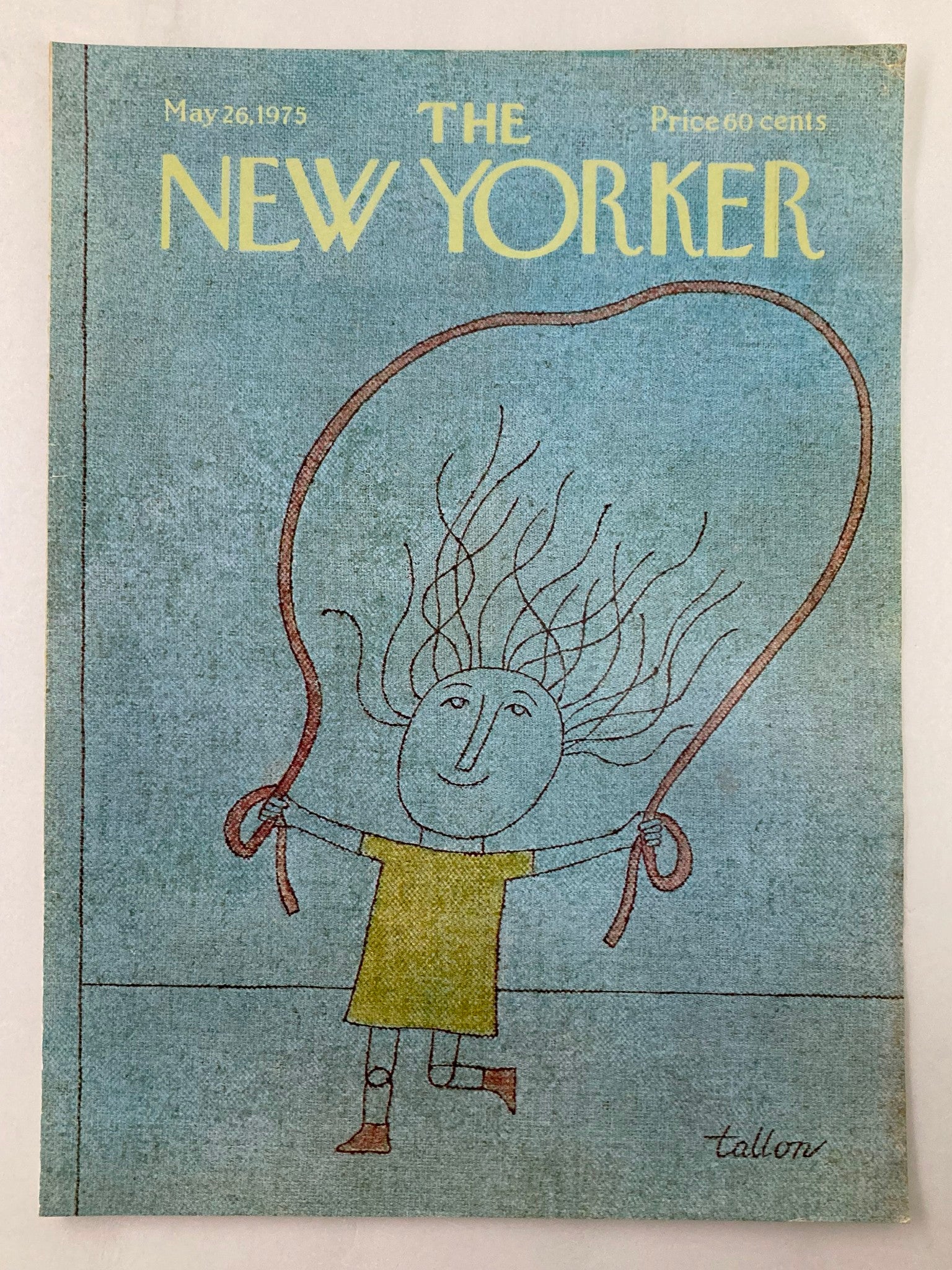 COVER ONLY The New Yorker May 26 1975 Skip Rope by Robert Tallon No Label