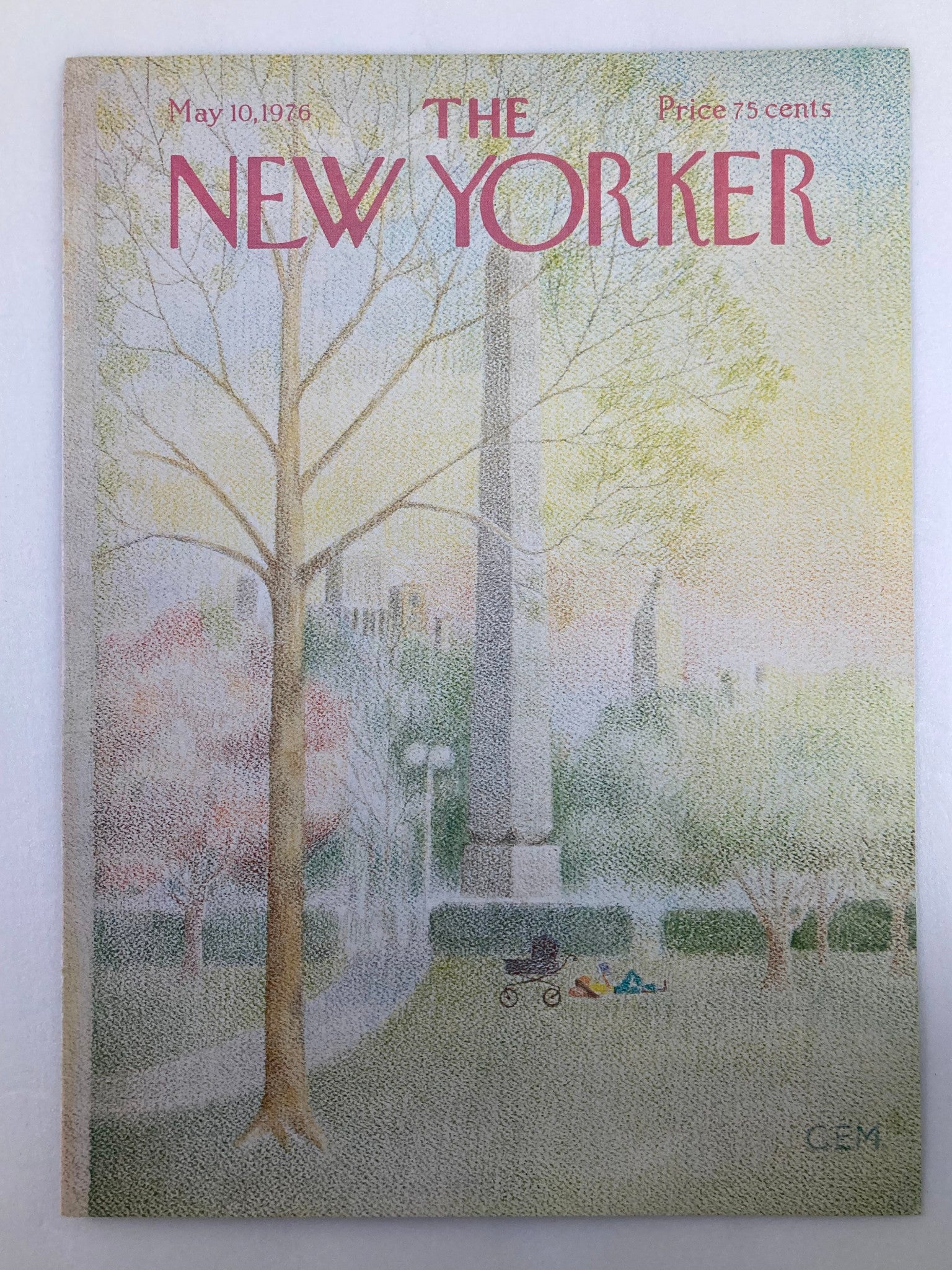 COVER ONLY The New Yorker May 10 1976 Chill Afternoon by Charles Martin No Label