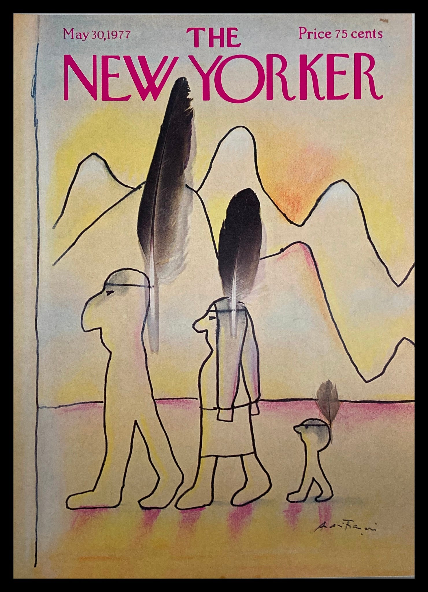 COVER ONLY The New Yorker May 30 1977 Heritage by Andre Francois No Label