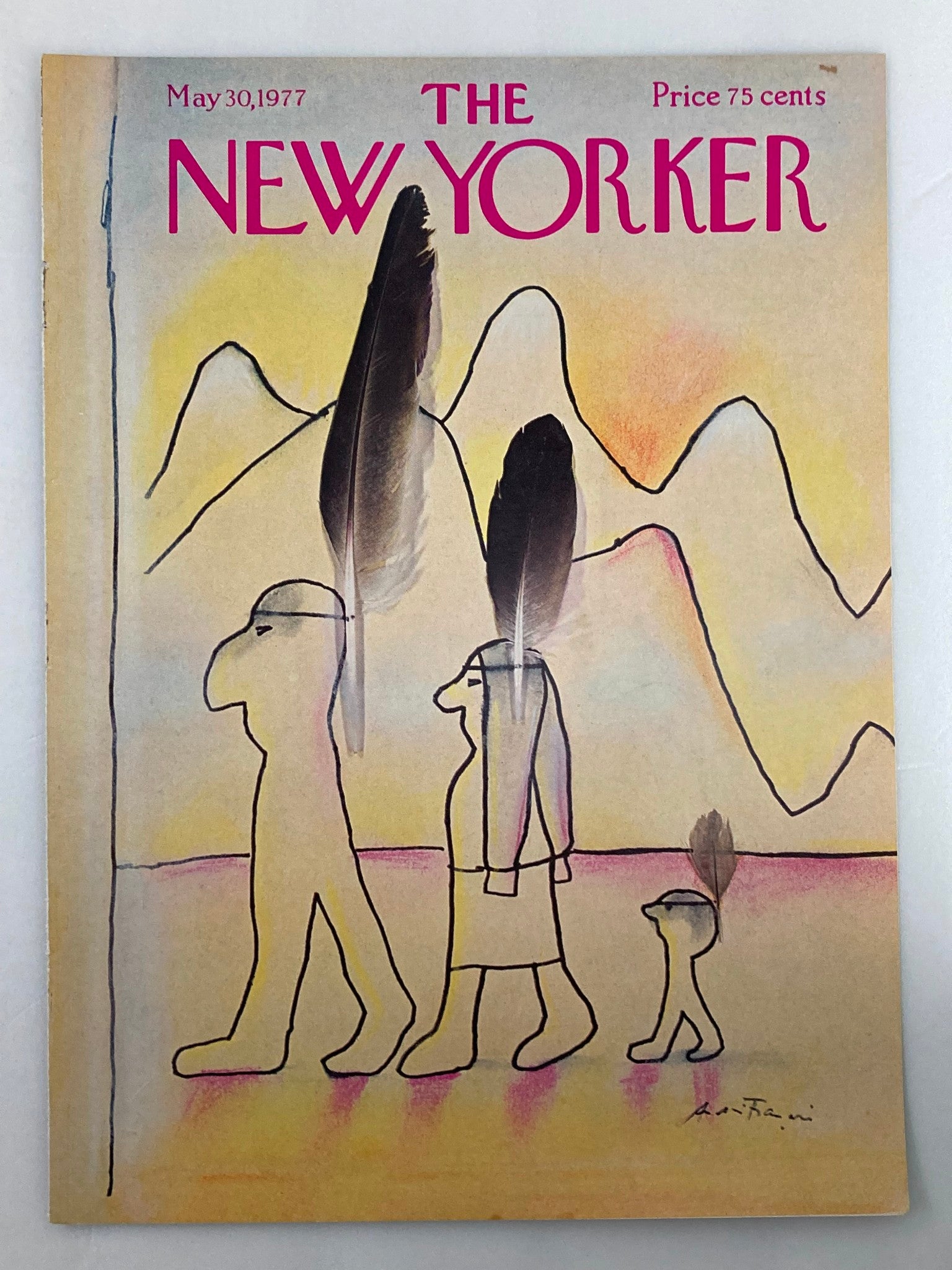 COVER ONLY The New Yorker May 30 1977 Heritage by Andre Francois No Label