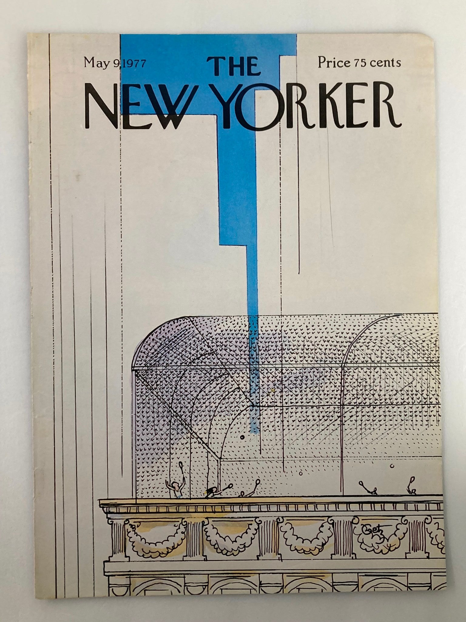 COVER ONLY The New Yorker May 9 1977 Roofdeck by Arthur Getz No Label