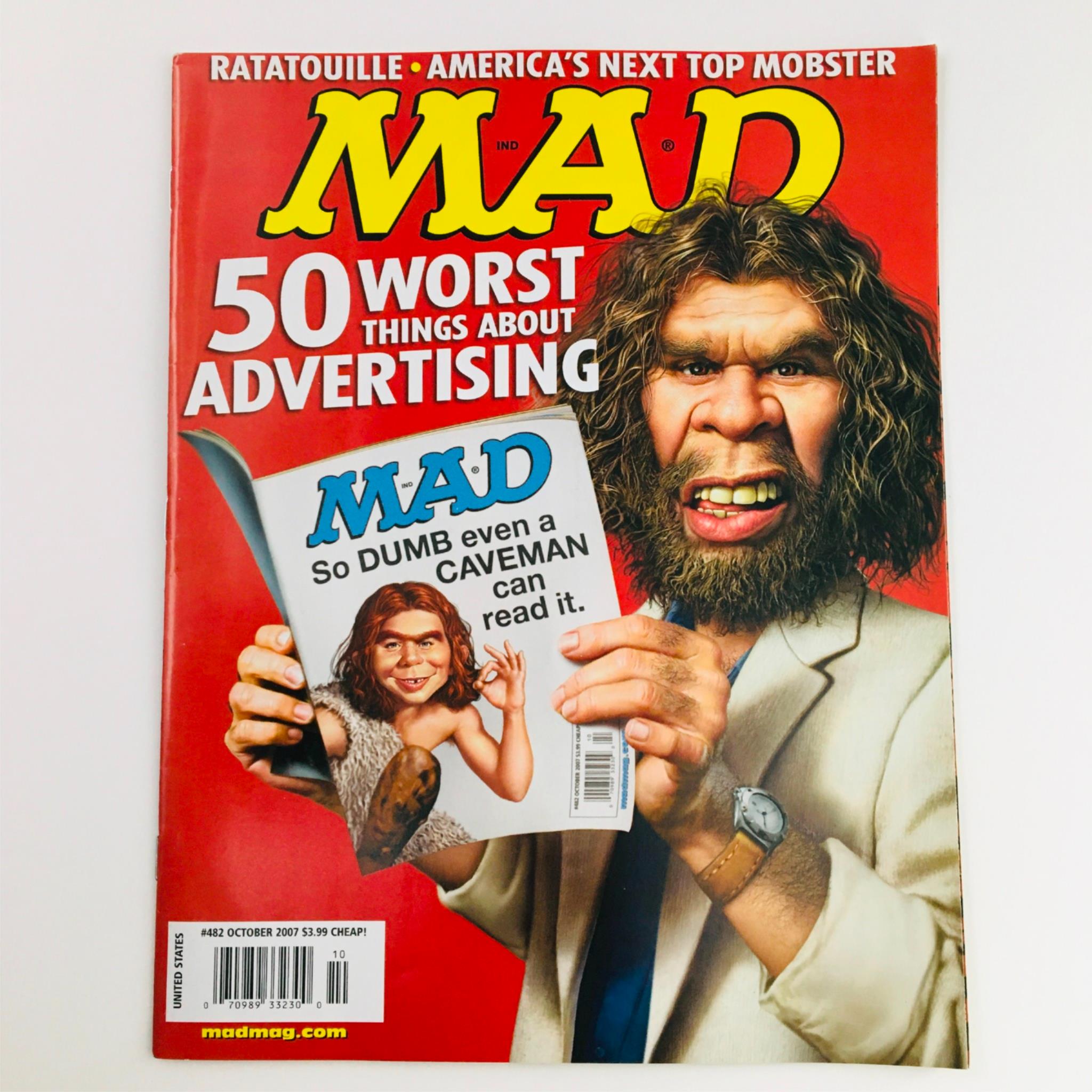 Mad Magazine October 2007 No. 482 Caveman Very Fine VF 8.0