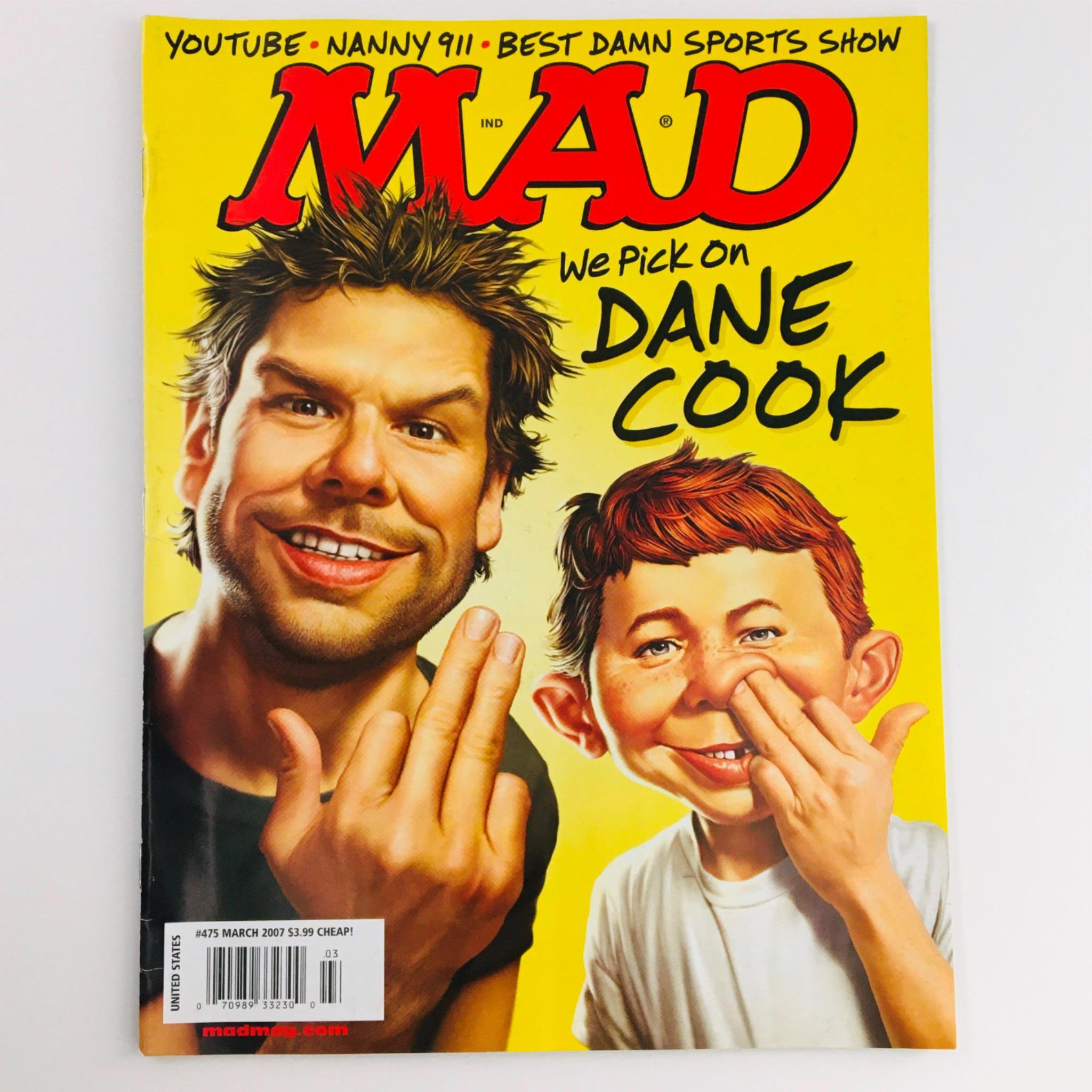 Mad Magazine March 2007 No. 475 Dane Cook Very Fine VF 8.0