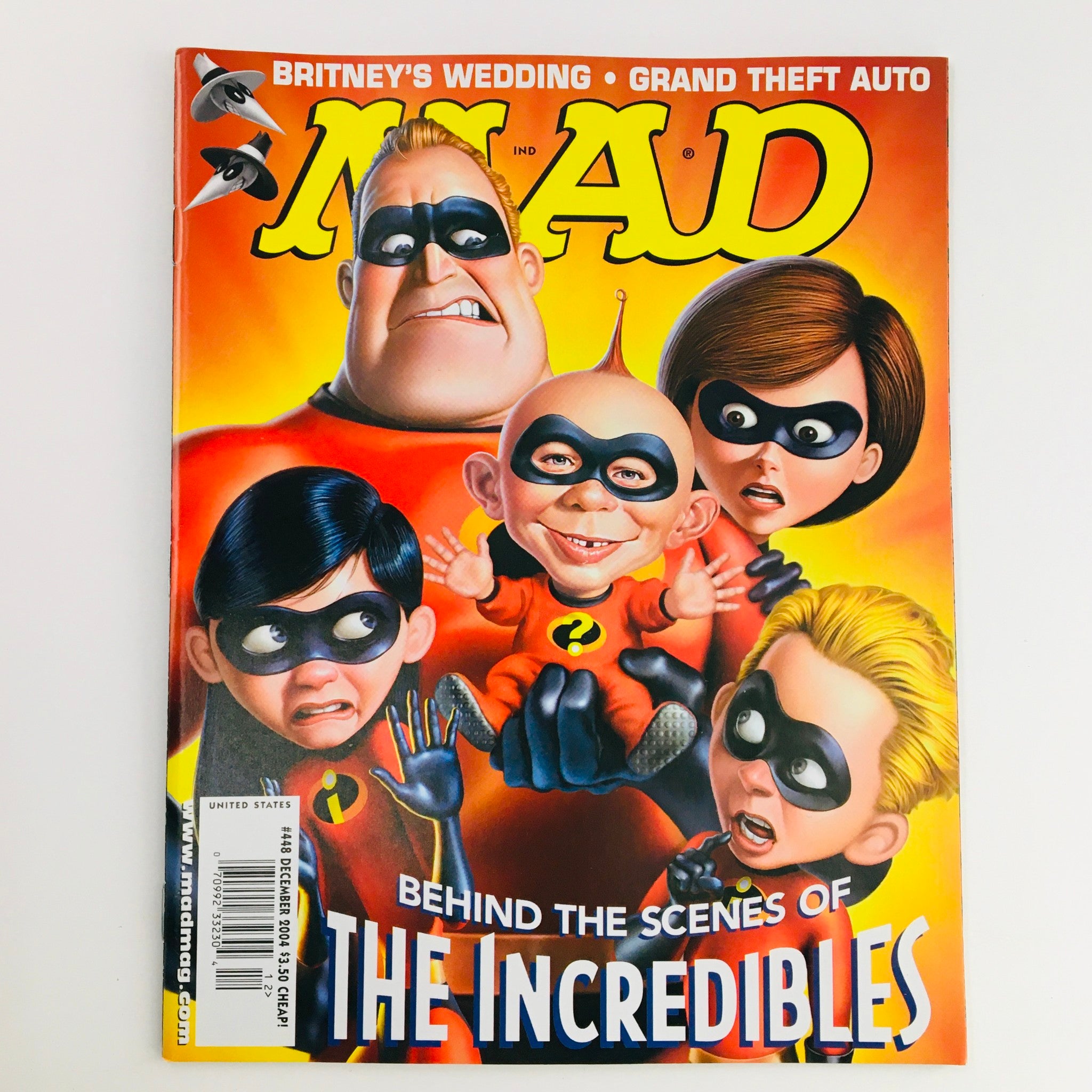 Mad Magazine December 2004 No. 448 The Incredibles Very Fine VF 8.0