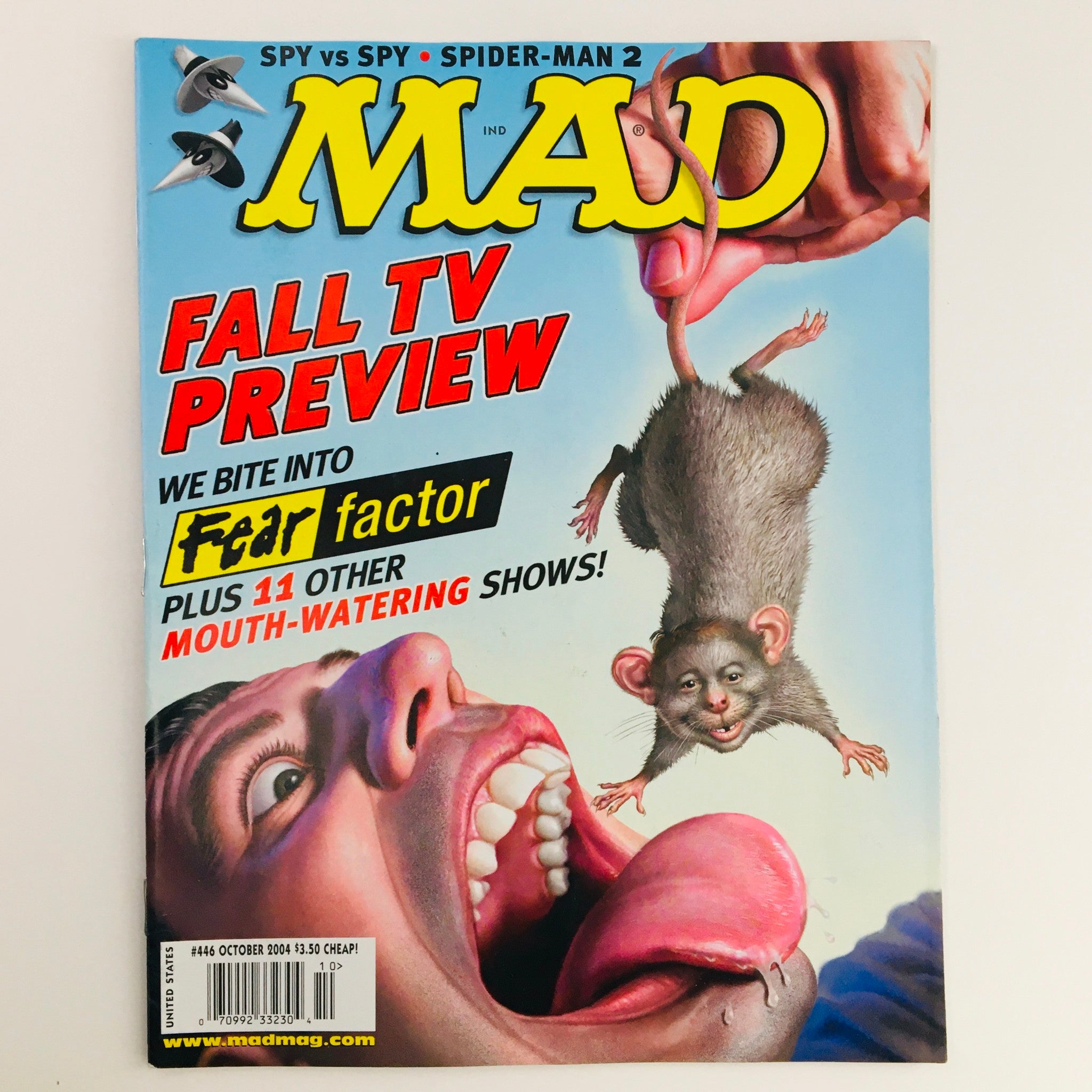 Mad Magazine October 2004 No. 446 Fall TV Preview Fear Factor Very Fine VF 8.0