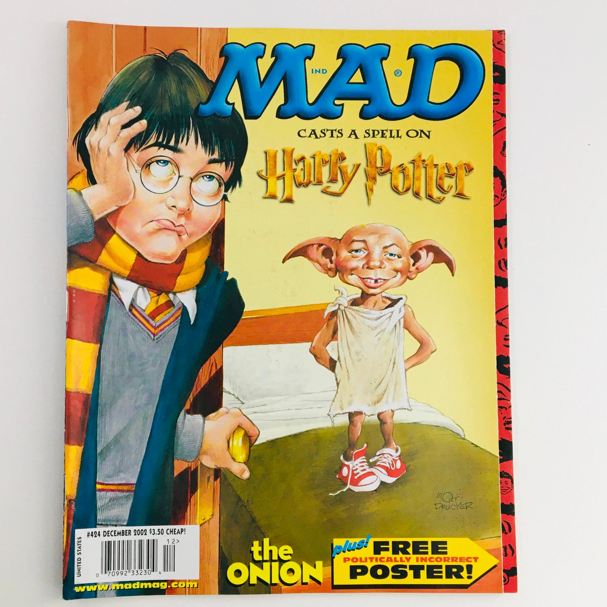 Mad Magazine December 2002 No. 424 Cast A Spell On Harry Potter Very Fine VF 8.0