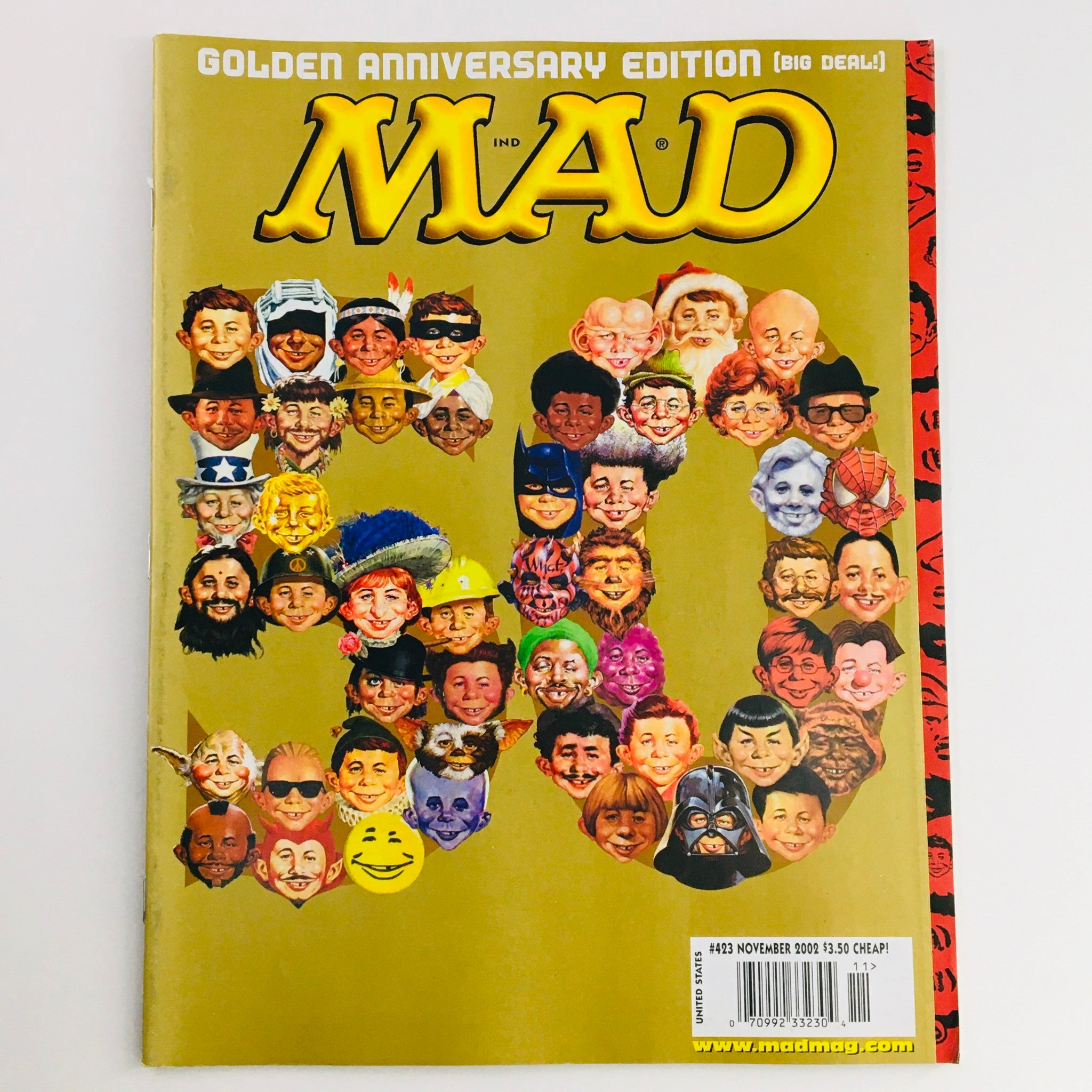 Mad Magazine November 2002 No. 423 Golden Anniversary Edition Very Fine VF 8.0