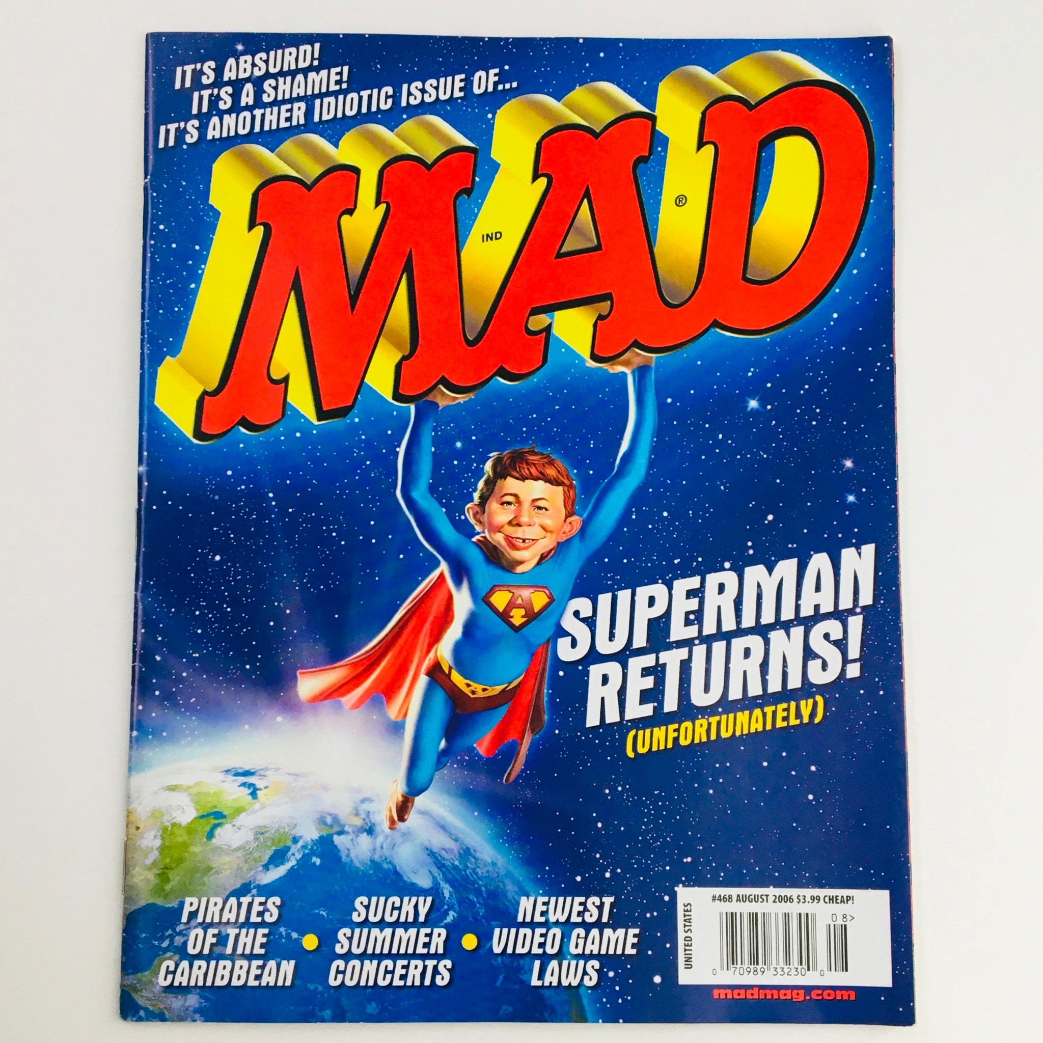 Mad Magazine August 2006 No. 468 Superman Returns! Very Fine VF 8.0