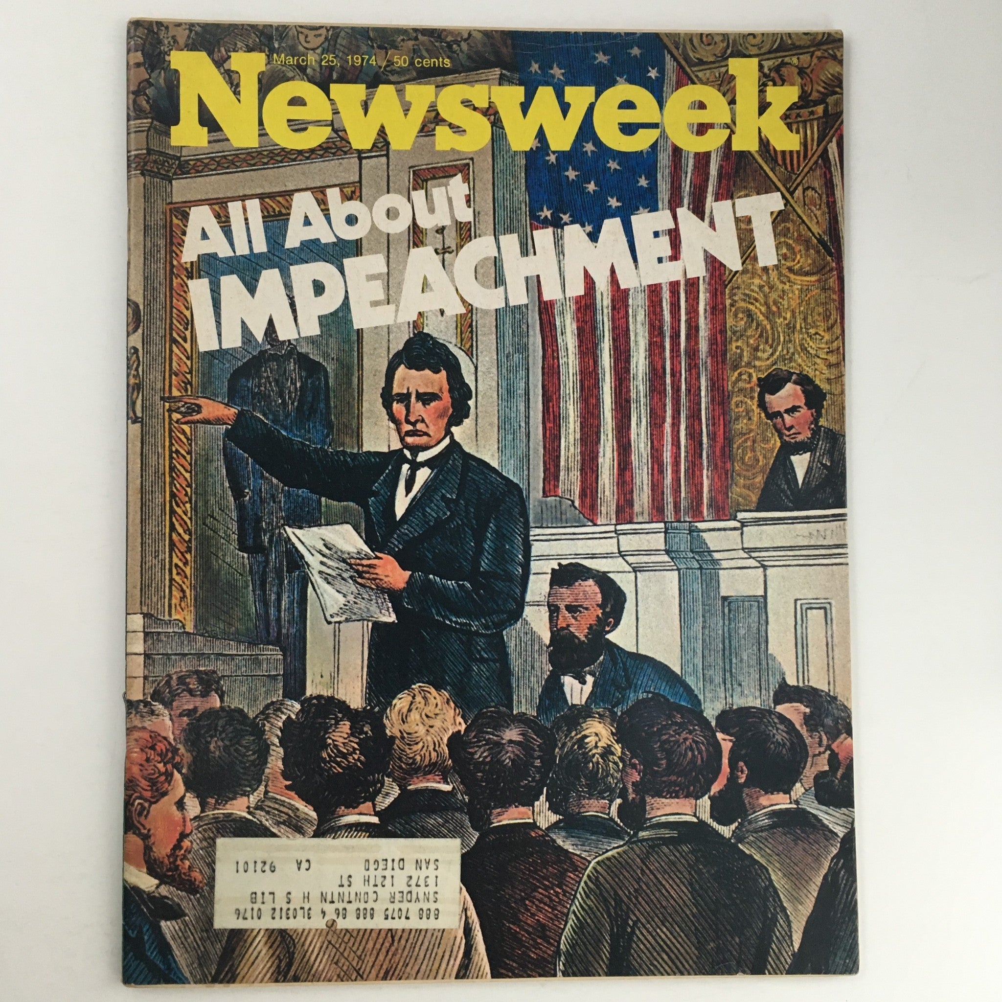 Newsweek Magazine March 25 1974 All About The Impeachment Feature