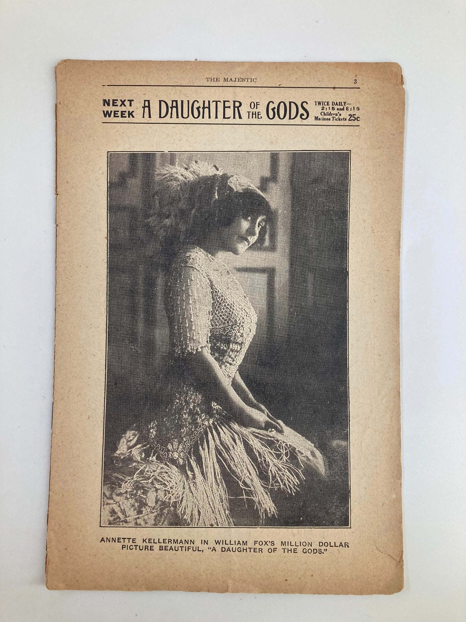 1917 The Majestic A Daughter of the Gods Annette Kellerman Picture Beautiful