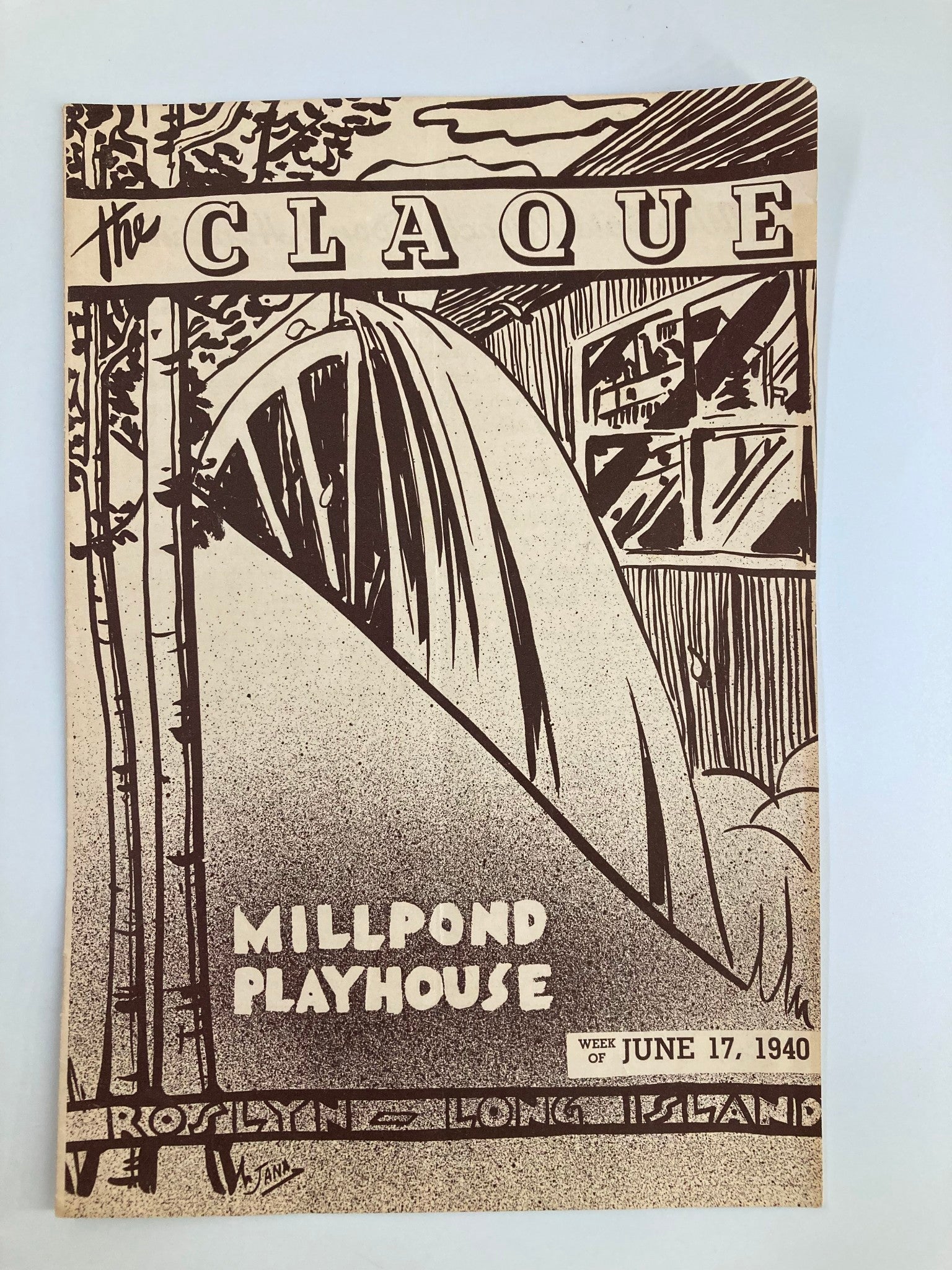 1940 The Claque Millpond Playhouse The Front Page by Richard Brooks