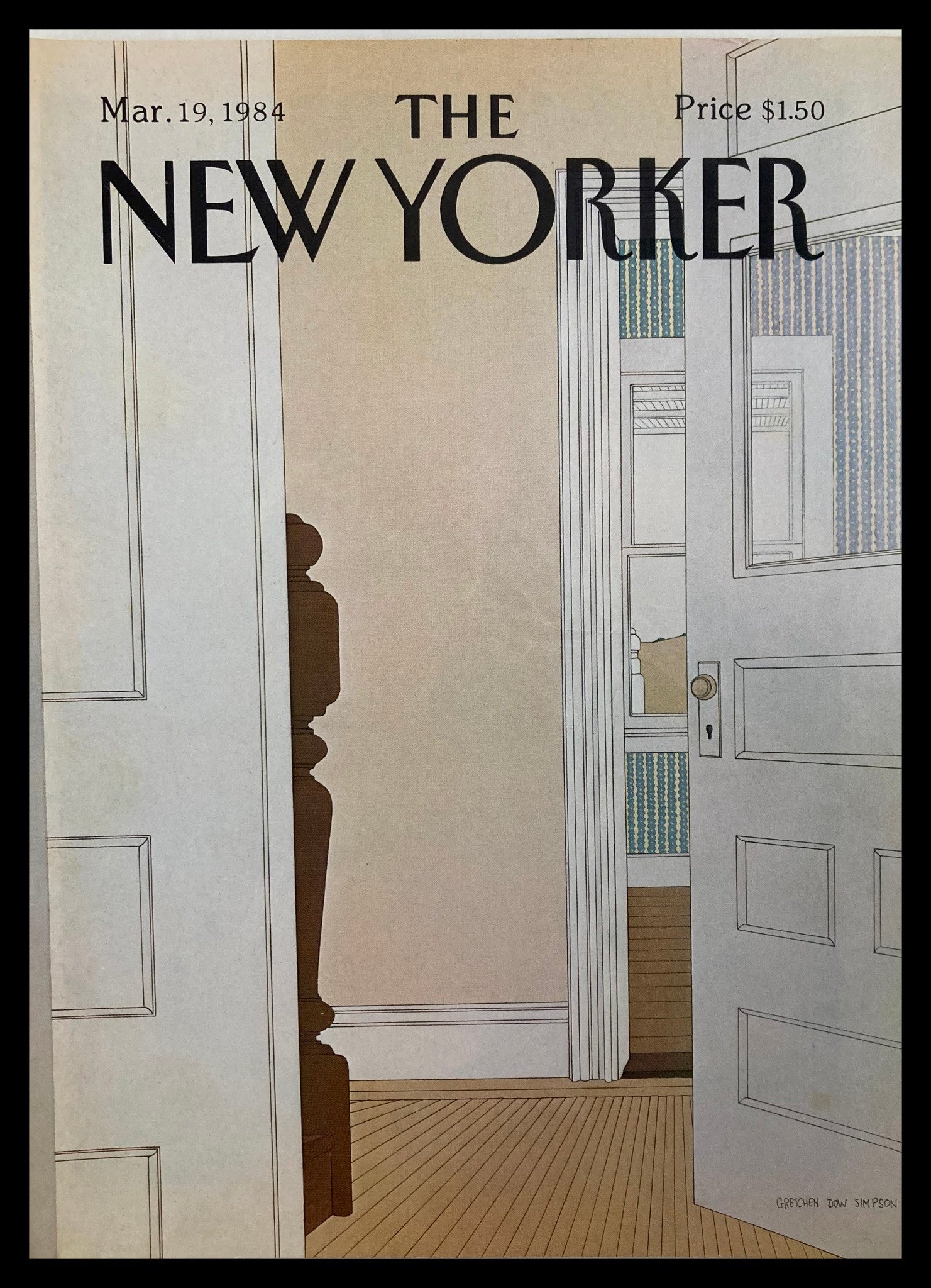 COVER ONLY The New Yorker March 19 1984 What's There by G. D. Simpson No Label