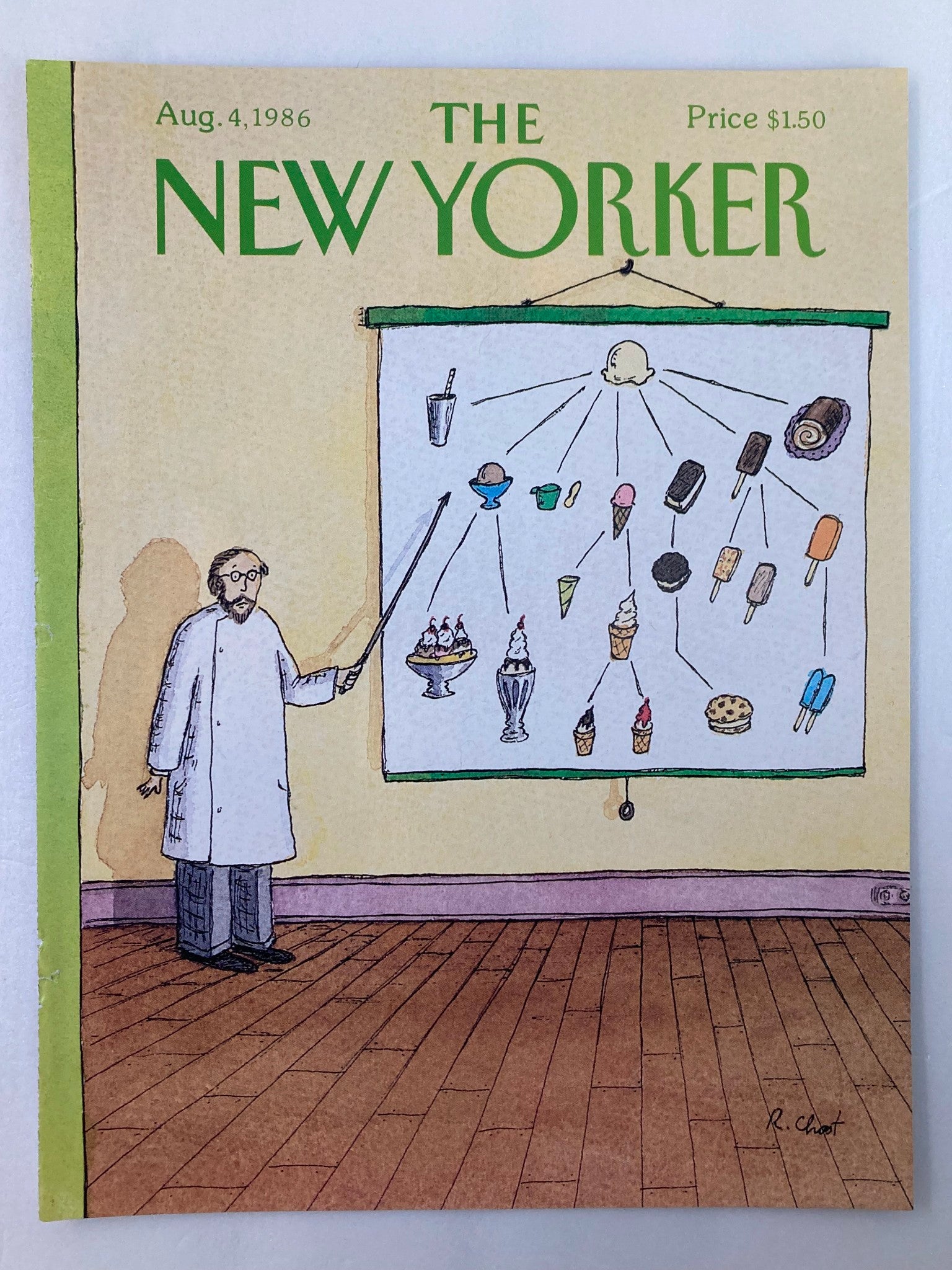 COVER ONLY The New Yorker August 4 1986 Sweet Lesson by Roz Chast No Label