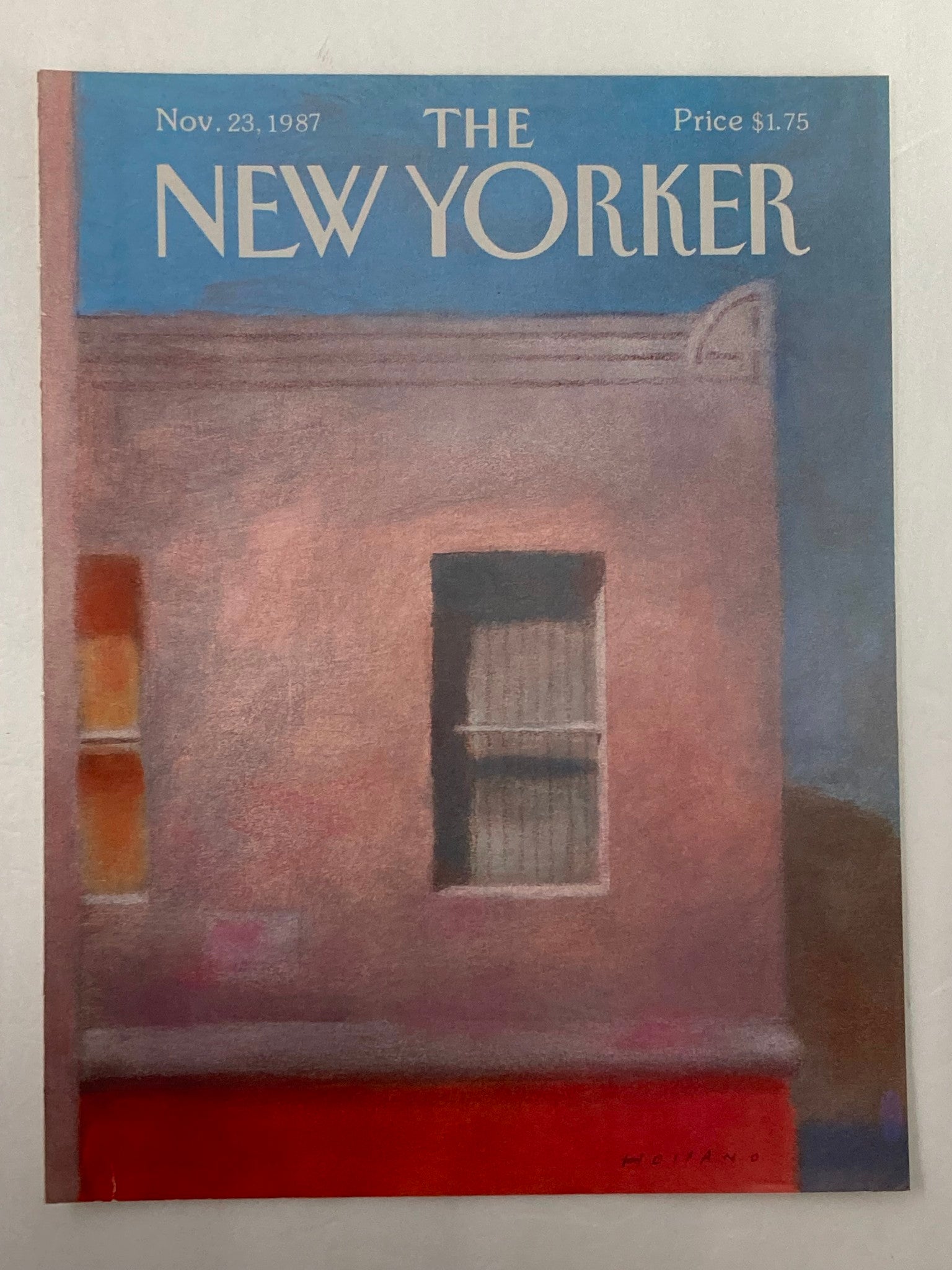 COVER ONLY The New Yorker November 23 1987 The Window by Brad Holland No Label