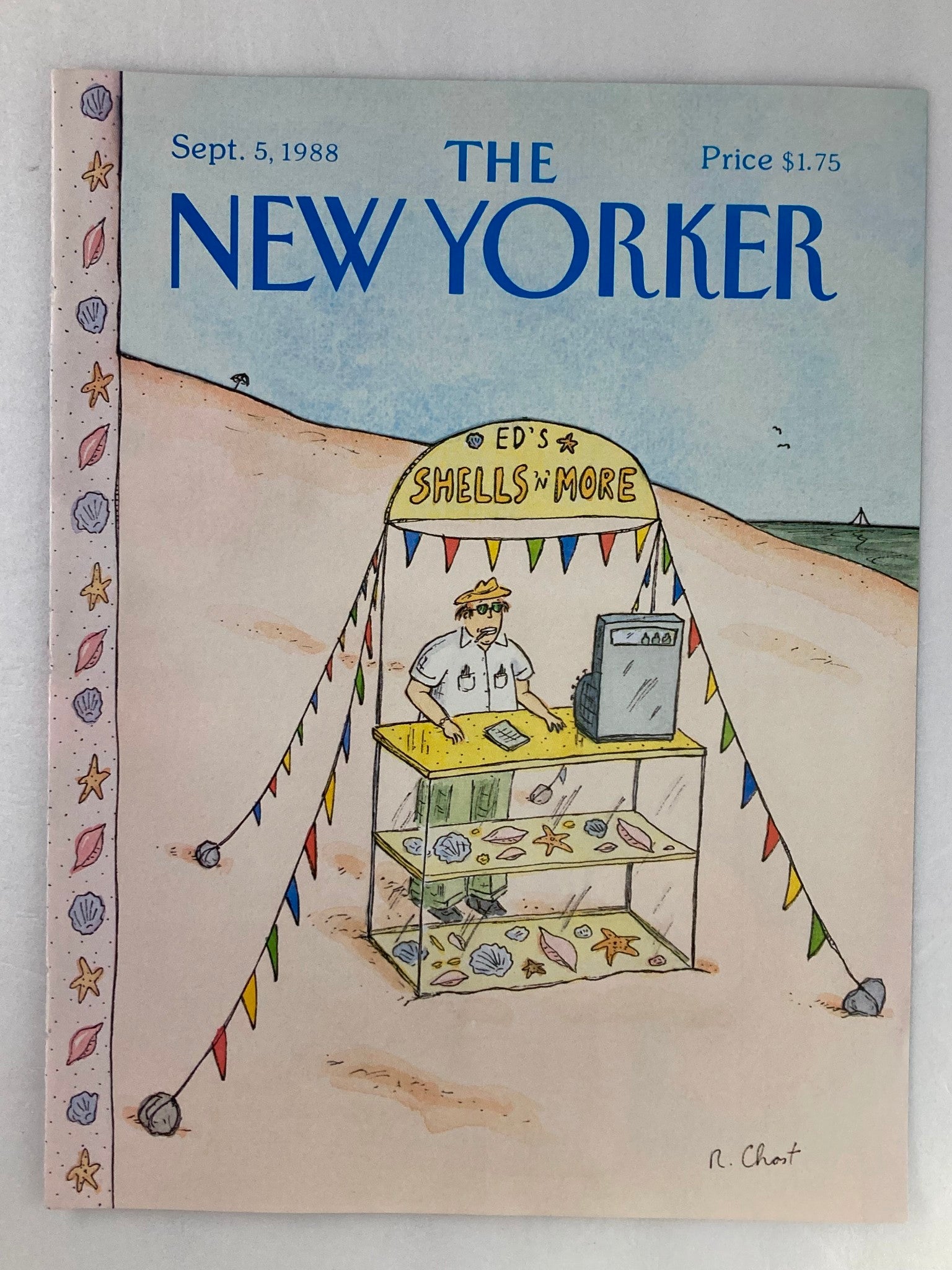 COVER ONLY The New Yorker September 5 1988 Shells n' More by R. Chast No Label