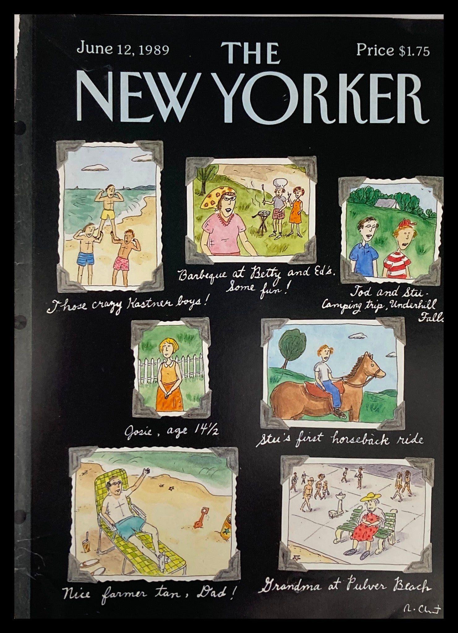 COVER ONLY The New Yorker June 12 1989 Memories by Roz Chast No Label