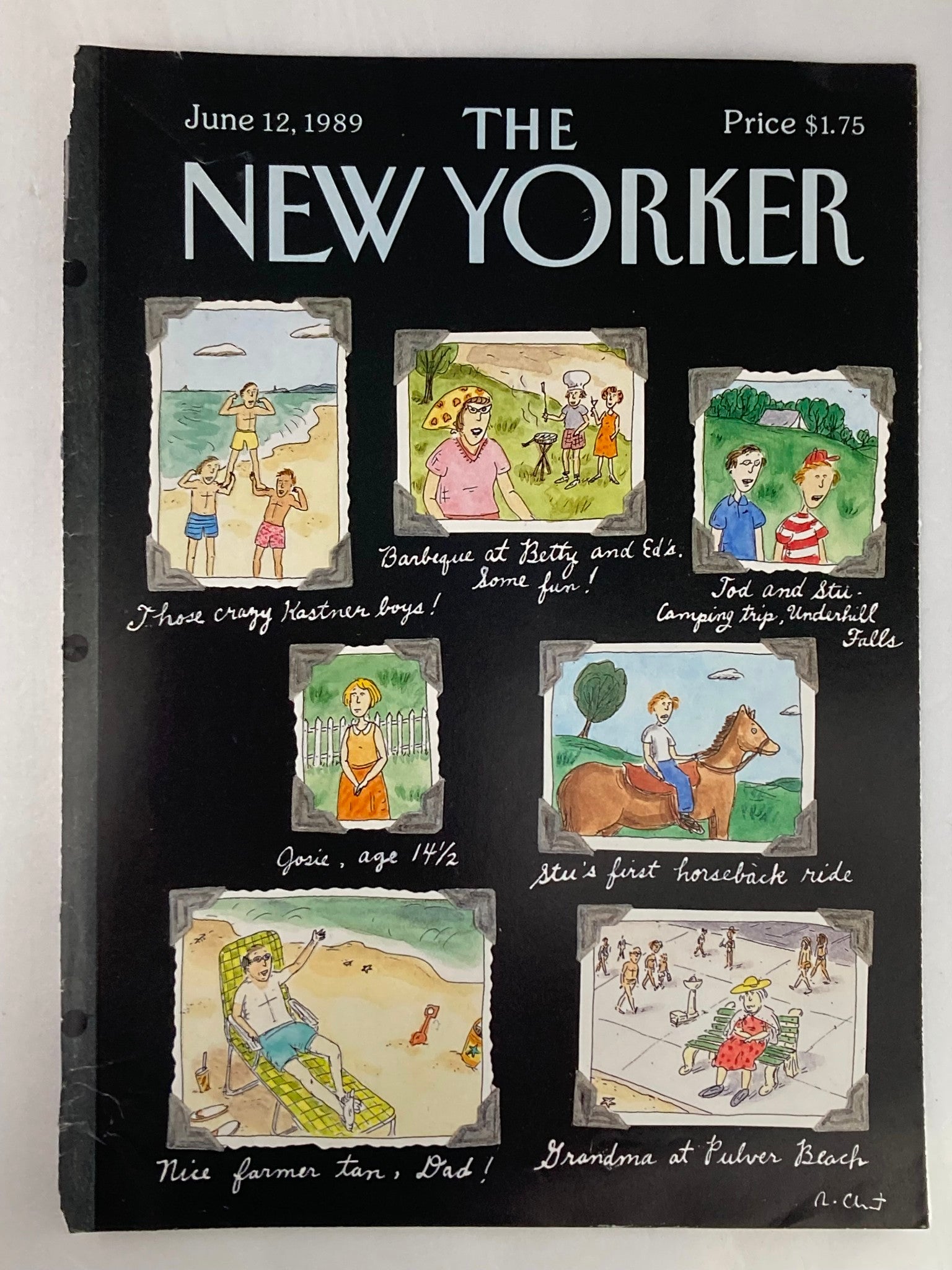 COVER ONLY The New Yorker June 12 1989 Memories by Roz Chast No Label