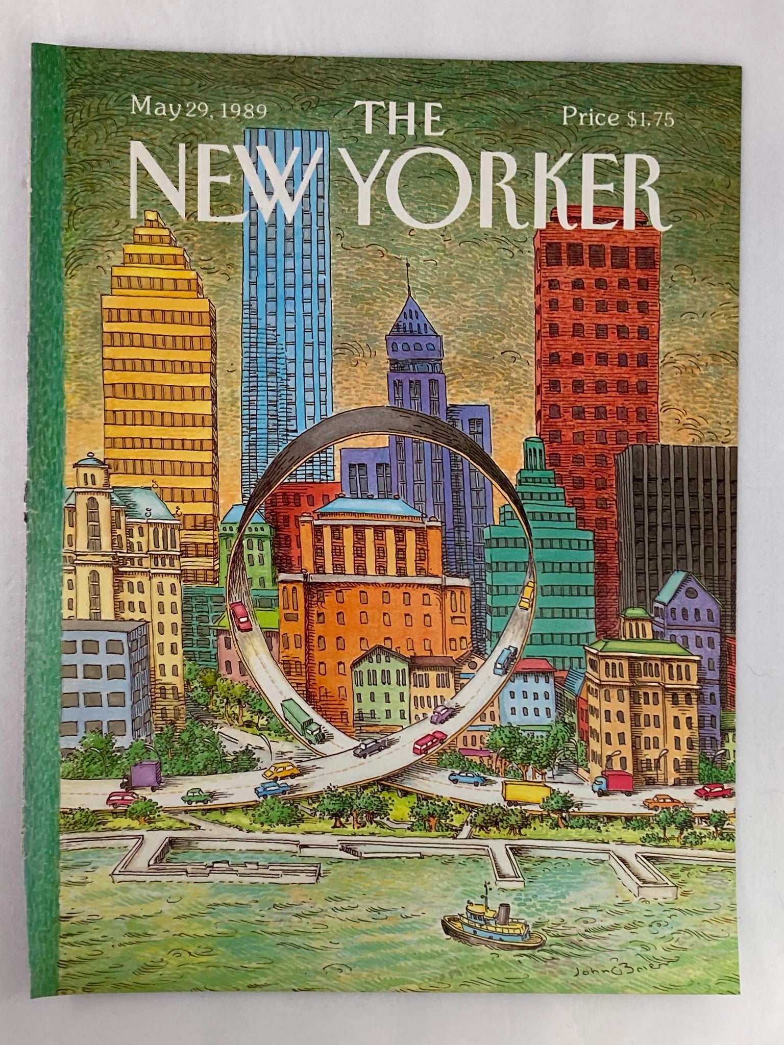 COVER ONLY The New Yorker May 29 1989 Loop by John O'Brien No Label