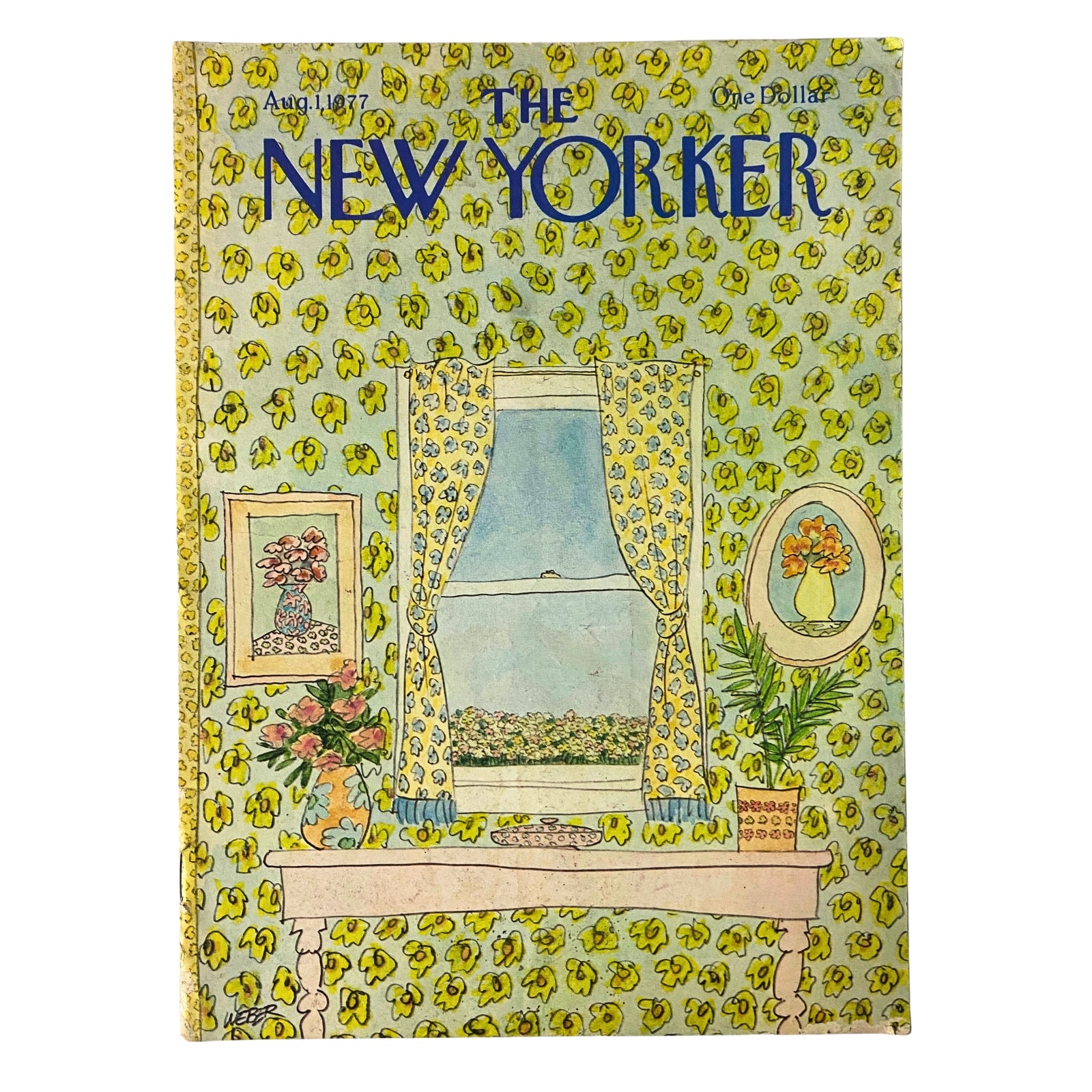The New Yorker Full Magazine August 1, 1977 Robert Weber Cover