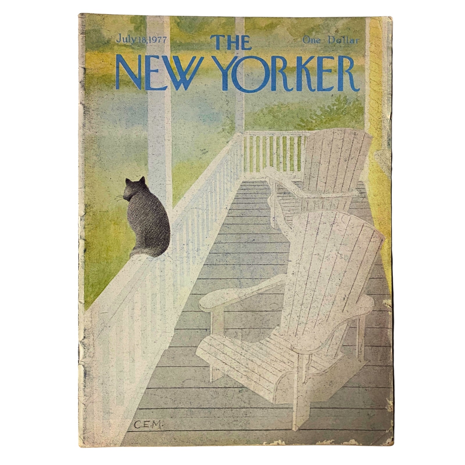 The New Yorker Full Magazine July 18, 1977 Charles E. Martin Cover