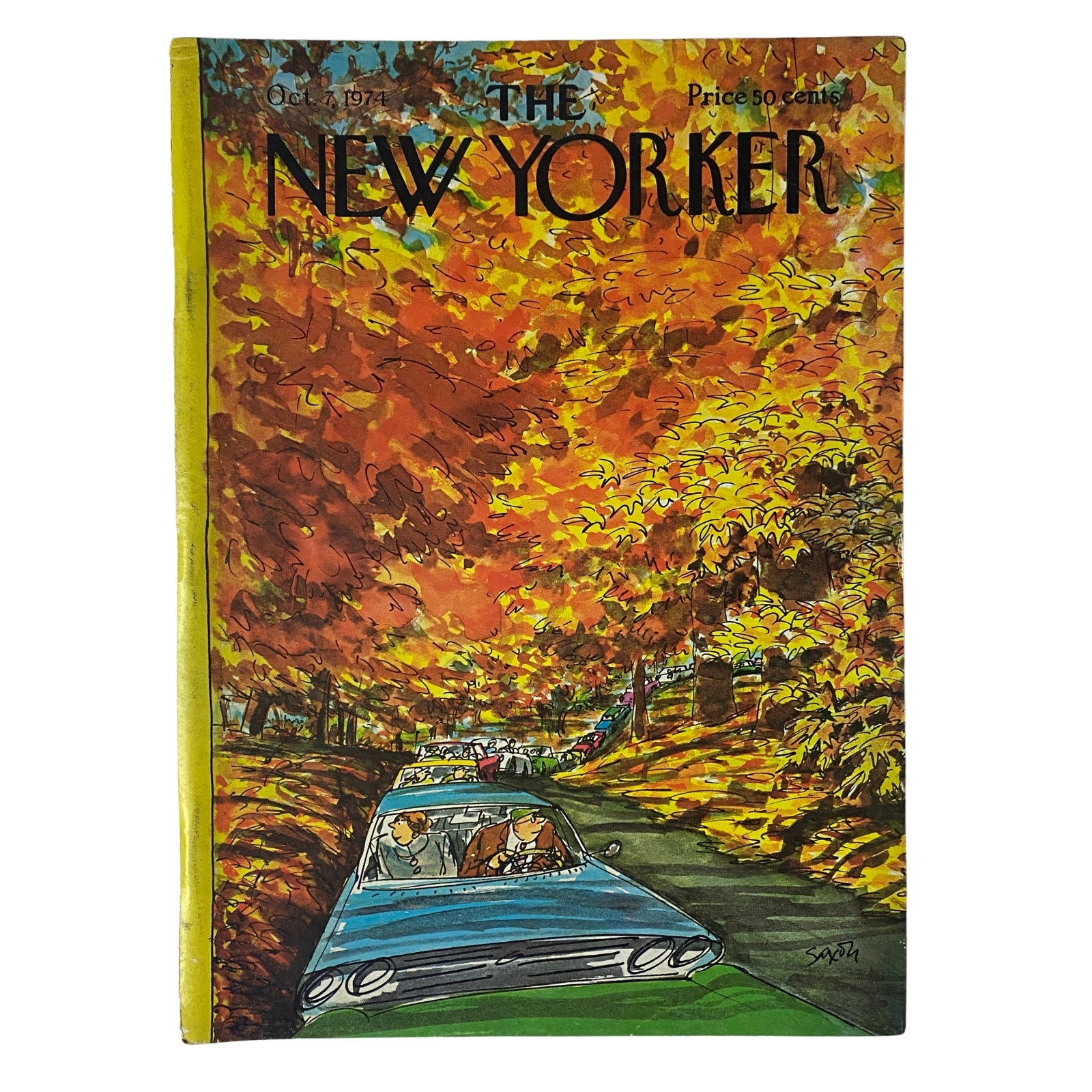 The New Yorker Full Magazine October 7, 1974 Charles Saxon Cover